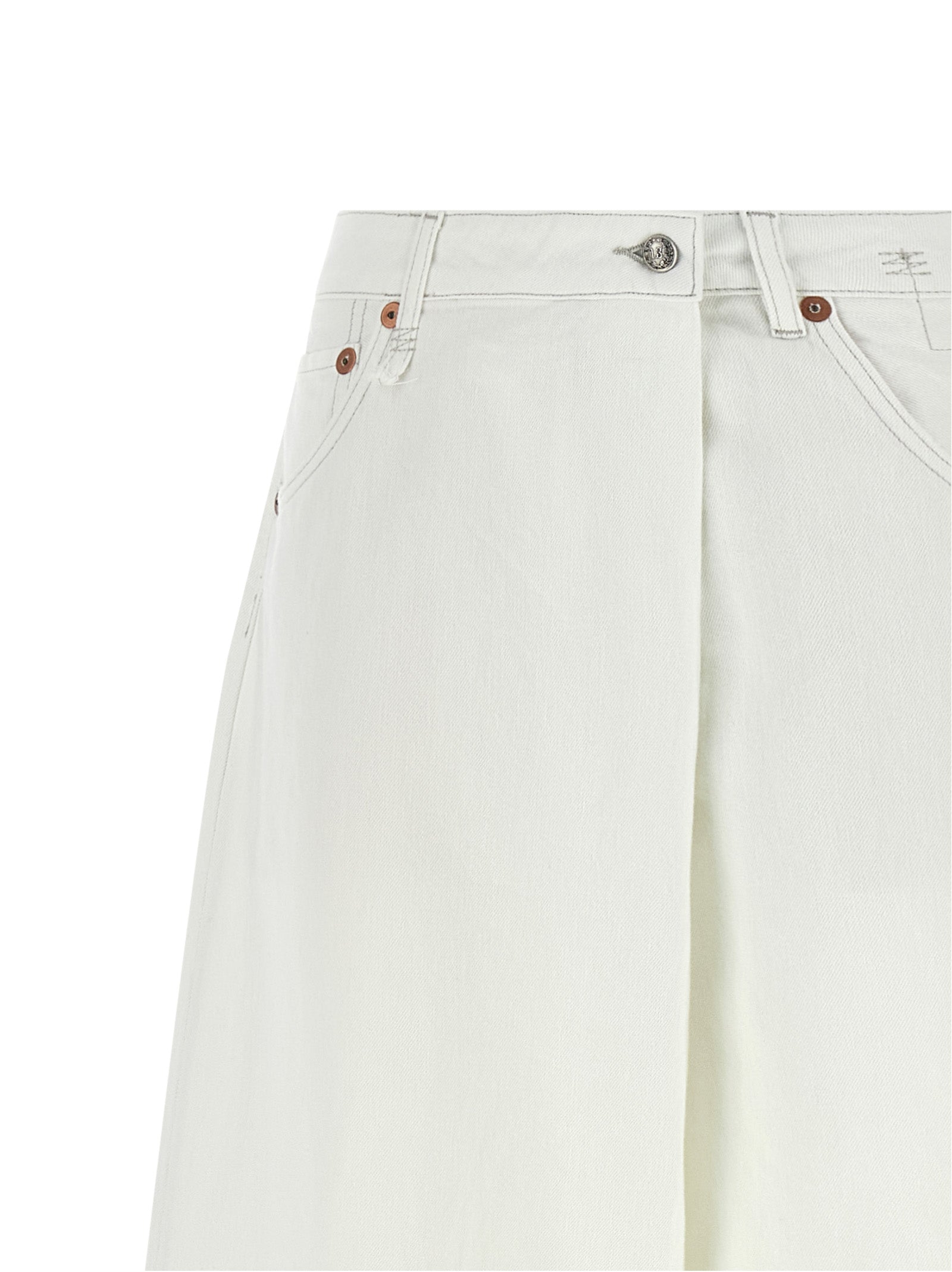 R13 White Cotton Jeans Women's Denim