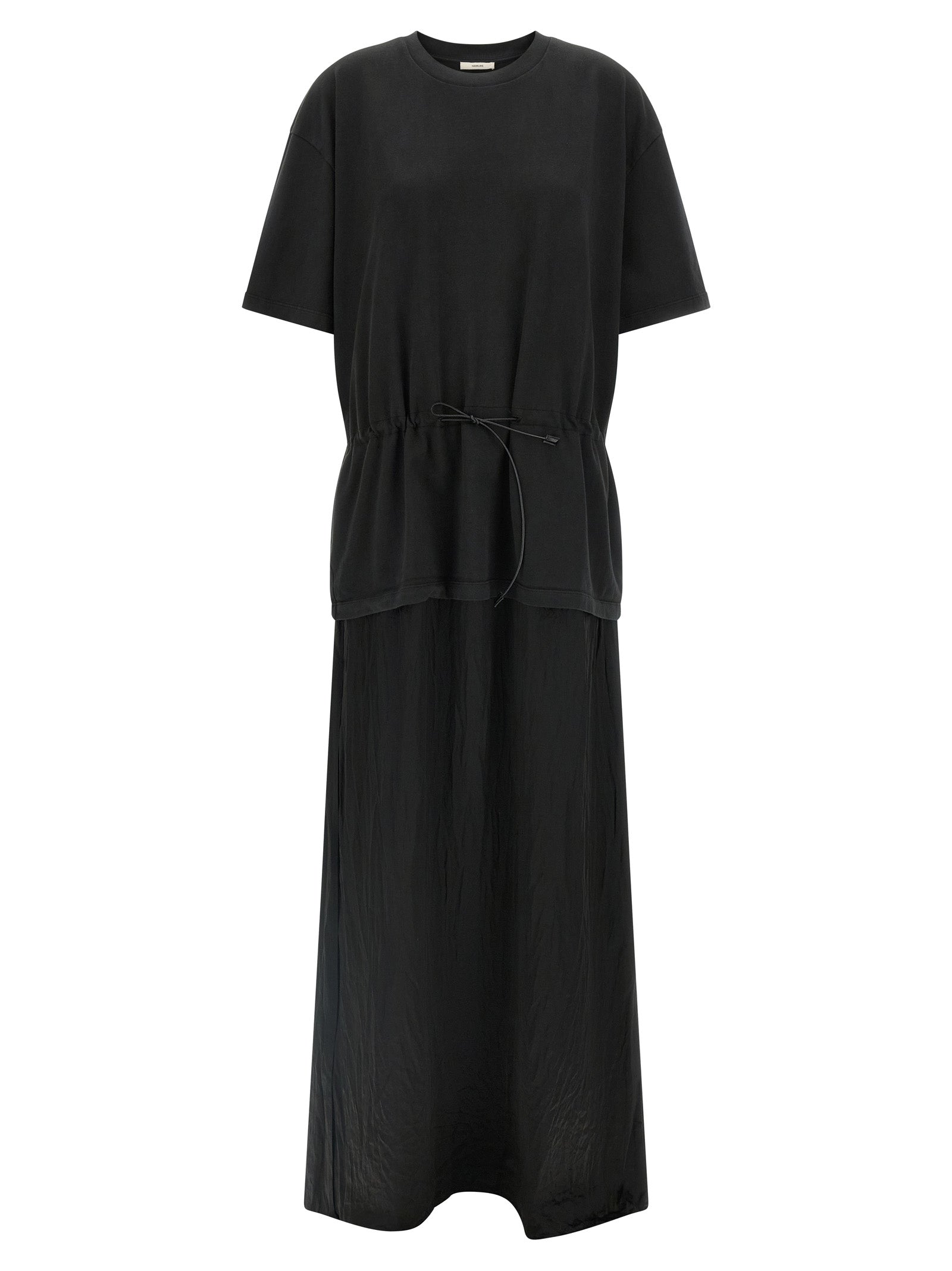 Haikure Black Cotton Long Women's Dress