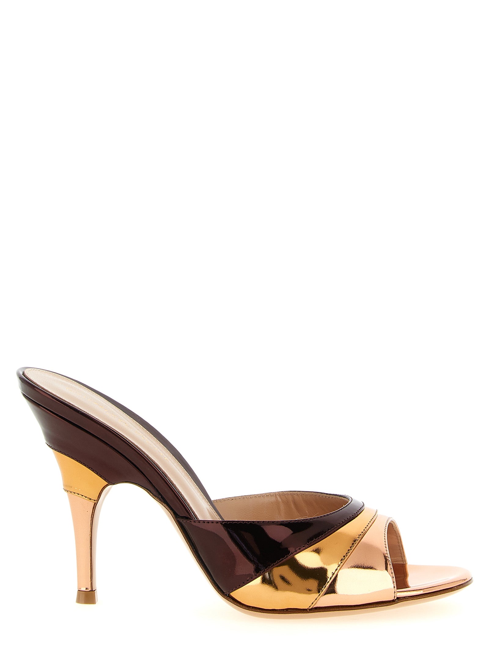 Gianvito Rossi Multicolor Calfskin Stiletto Heel Women's Sandals