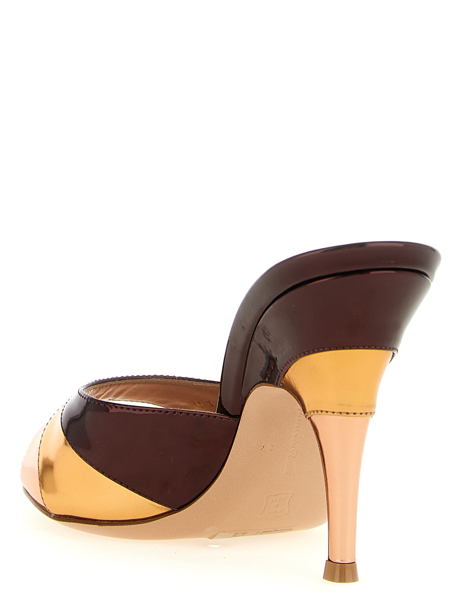 Gianvito Rossi Multicolor Calfskin Stiletto Heel Women's Sandals