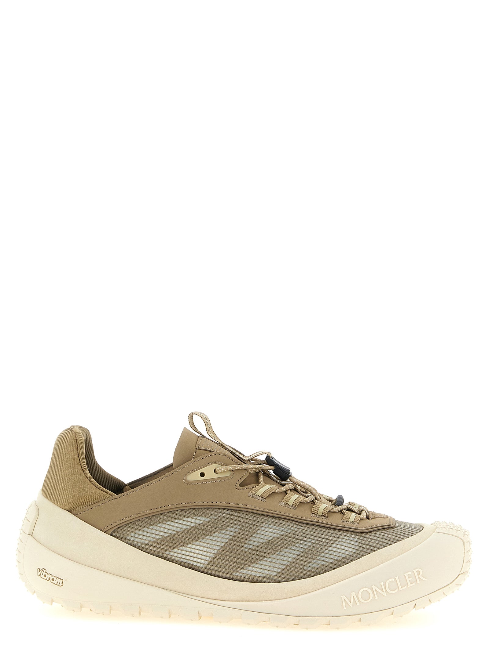 Moncler Beige Polyester Athletic Men's Sneakers