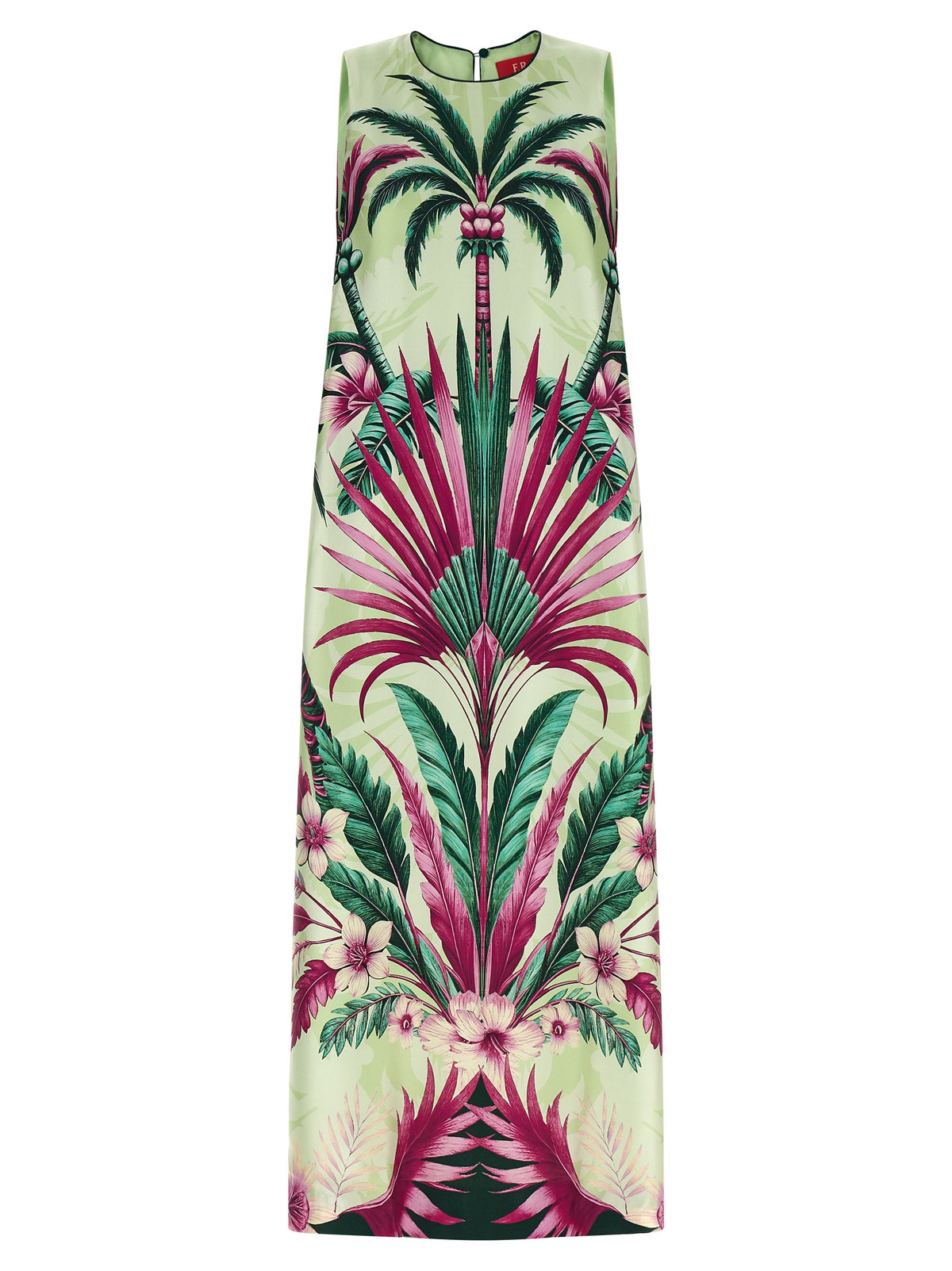 F.R.S. - FOR RESTLESS SLEEPERS Multicolor Silk Long Women's Dress