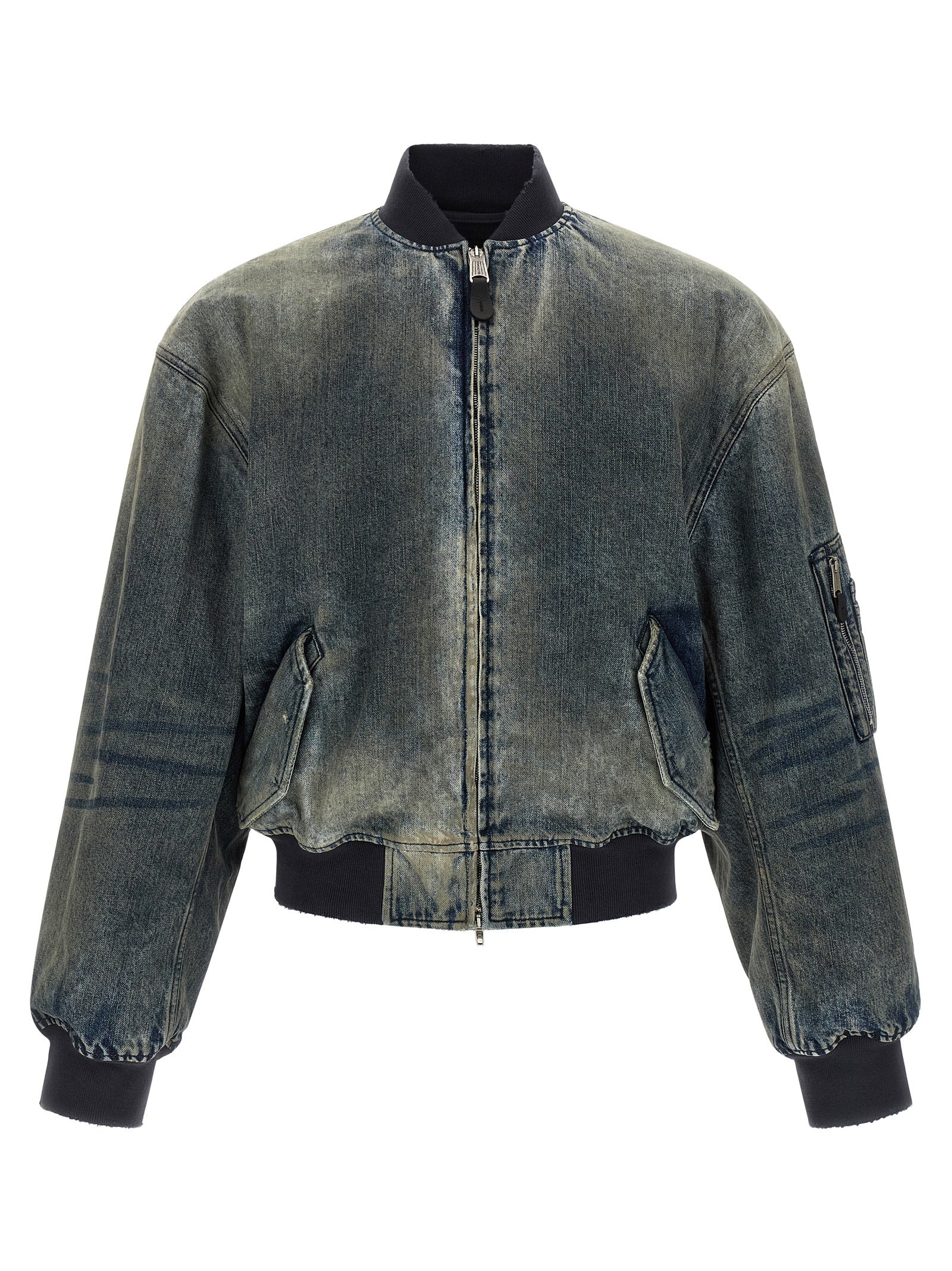 Balenciaga Gray Polyester Men's Bomber