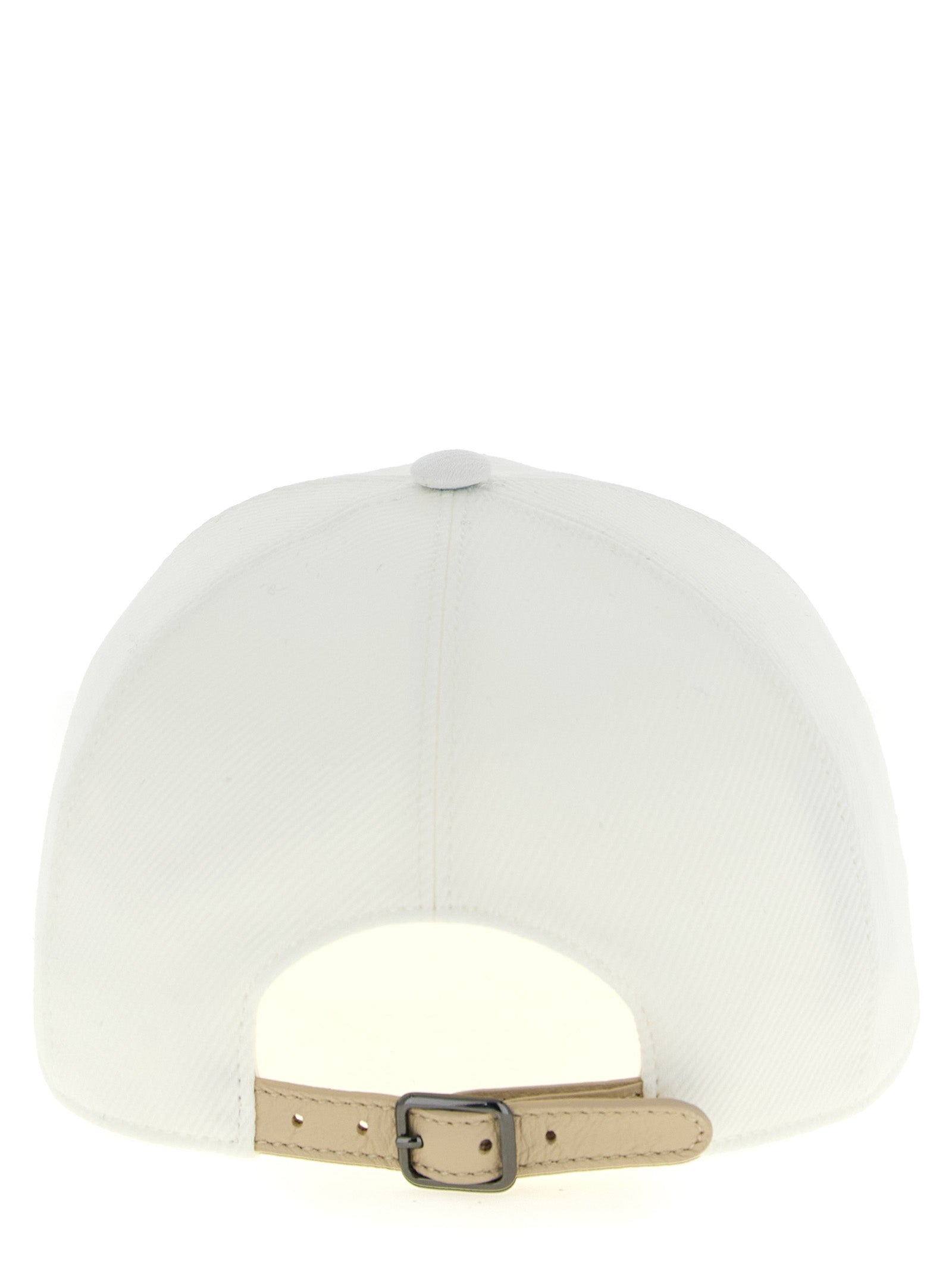 Brunello Cucinelli White Cotton Cap (Baseball Women's Hat)