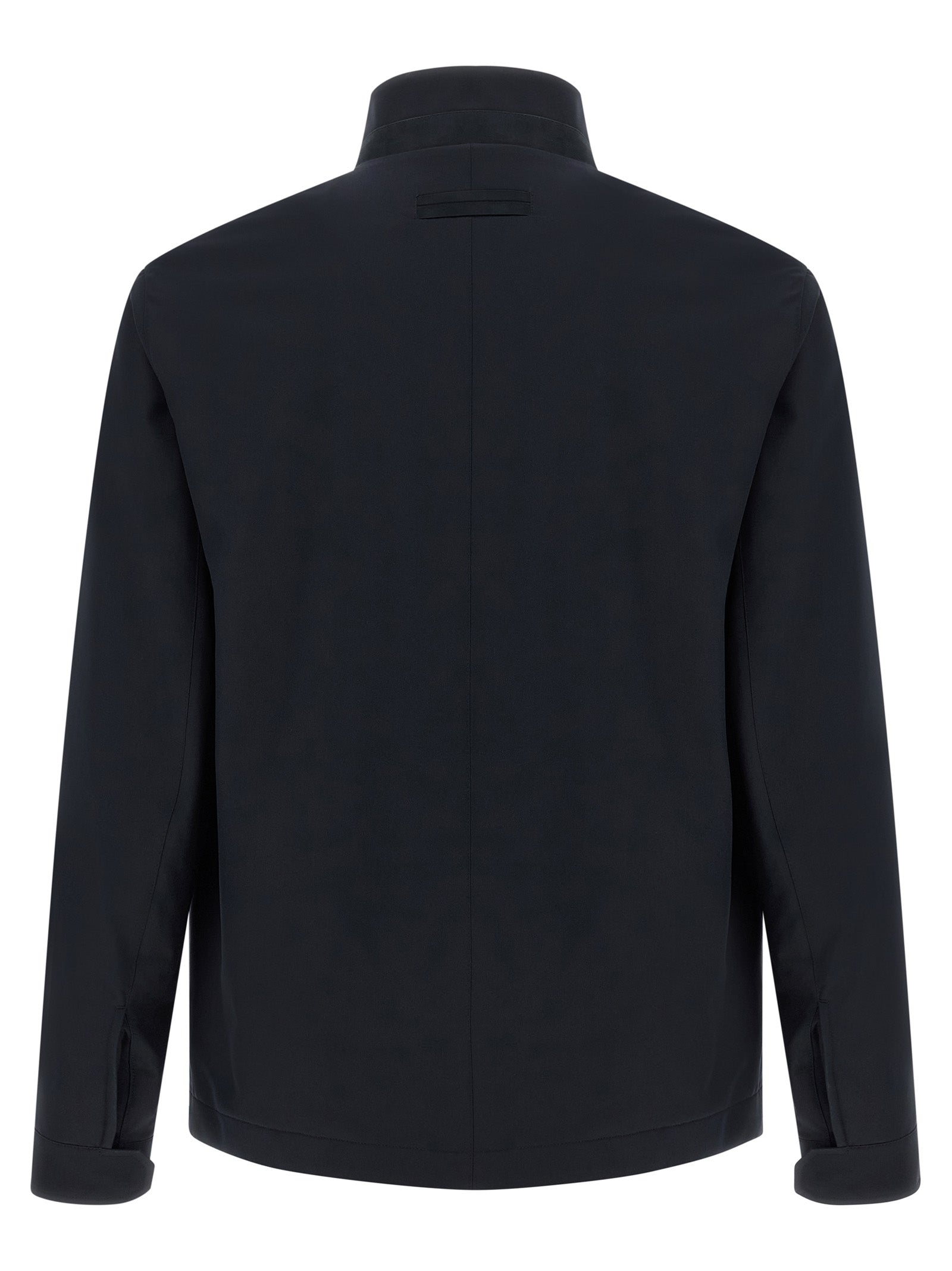 ZEGNA Blue Polyester Men's Jacket