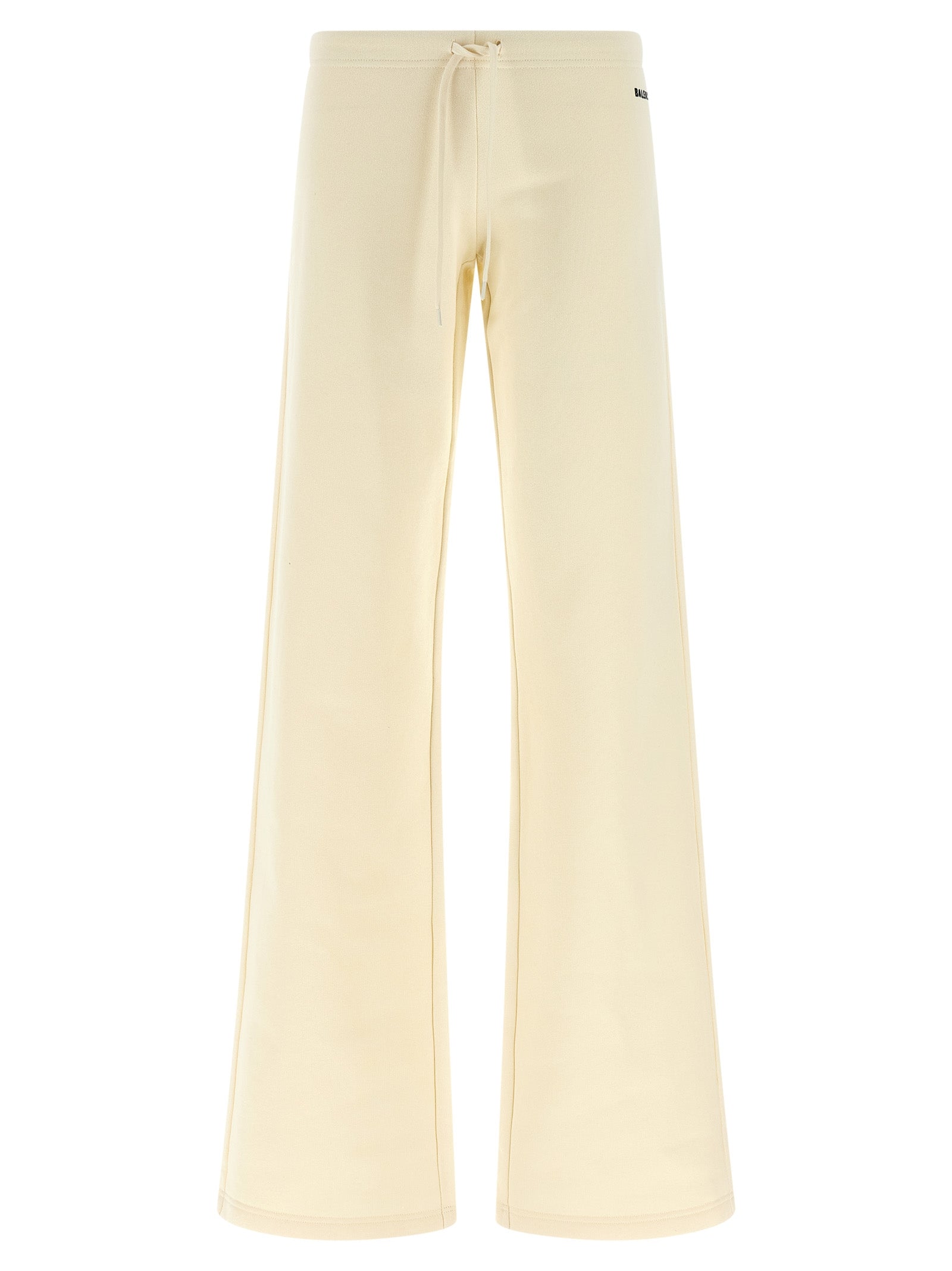 Balenciaga White Cotton Flared Women's Pants