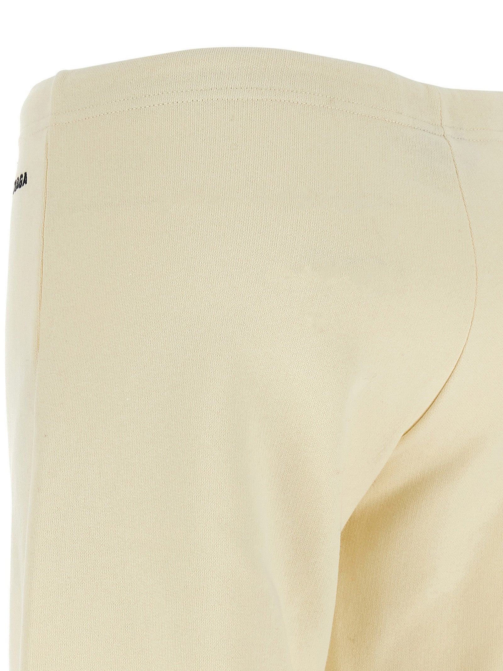 Balenciaga White Cotton Flared Women's Pants