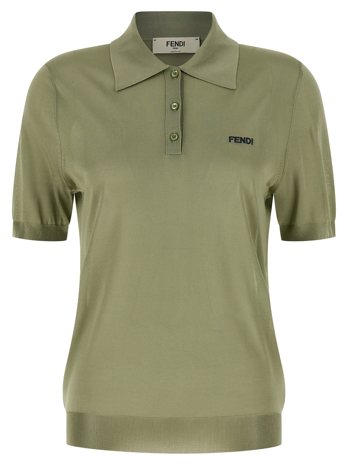 Fendi Bicolor Viscose Polo Women's Shirt