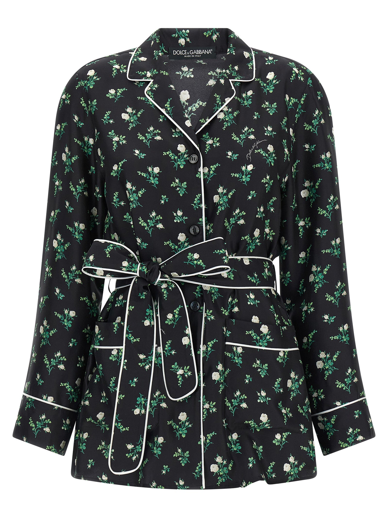Dolce & Gabbana Black Silk Women's Blouse