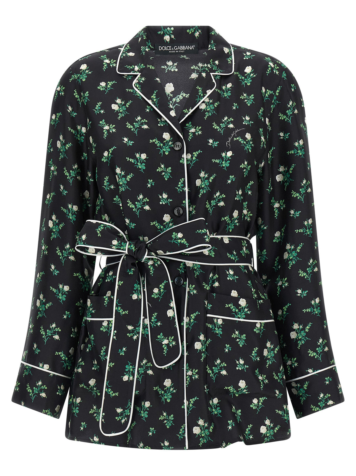Dolce & Gabbana Black Silk Women's Blouse