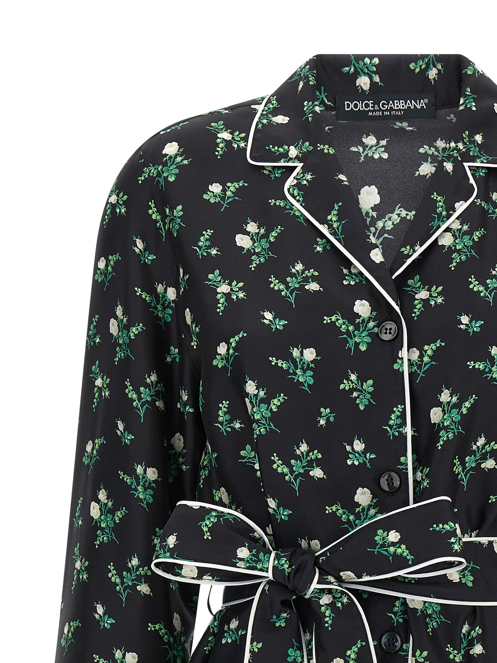 Dolce & Gabbana Black Silk Women's Blouse