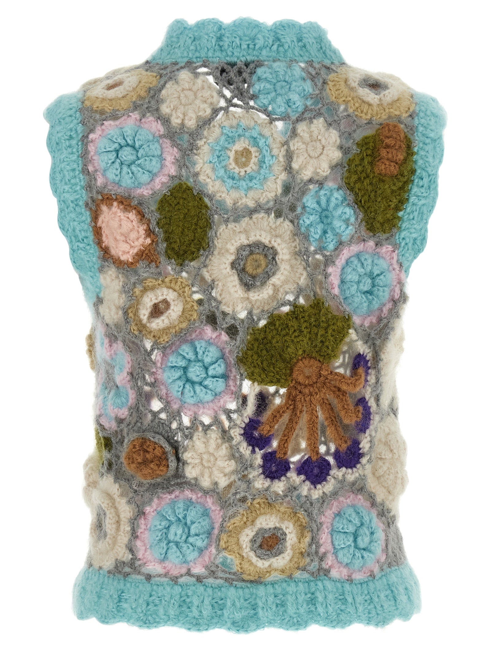 Ganni Multicolor Wool Sleeveless Women's Jacket