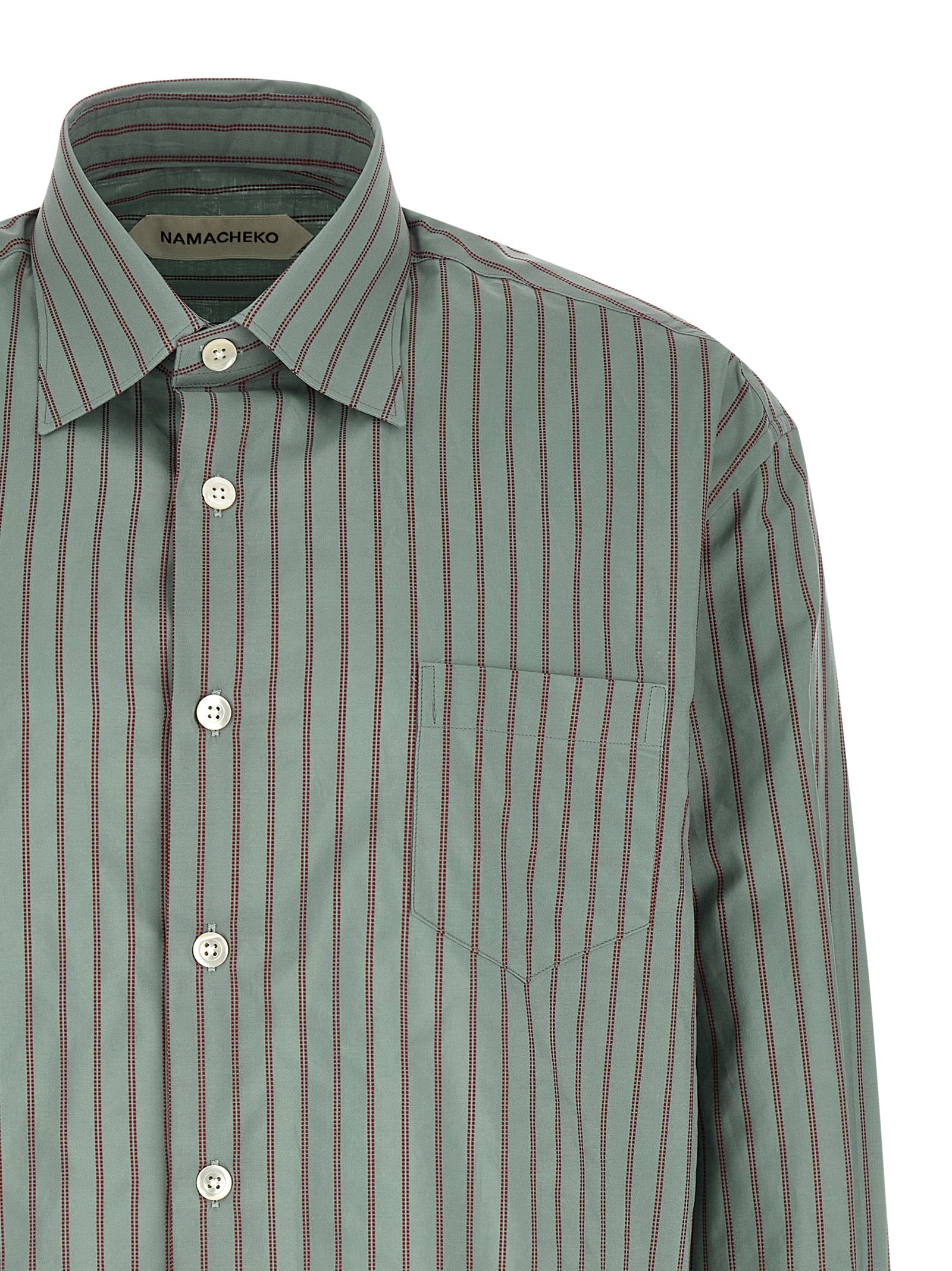 Namacheko Blue Cotton Men's Blouse