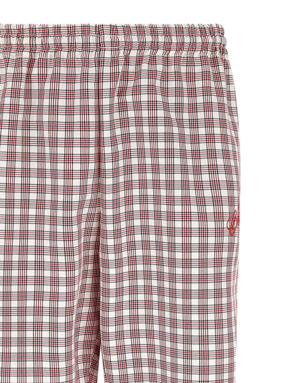 WILLY CHAVARRIA Red Polyester Casual Men's Pants