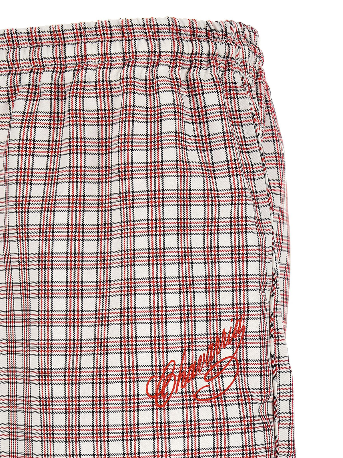 WILLY CHAVARRIA Red Polyester Casual Men's Pants