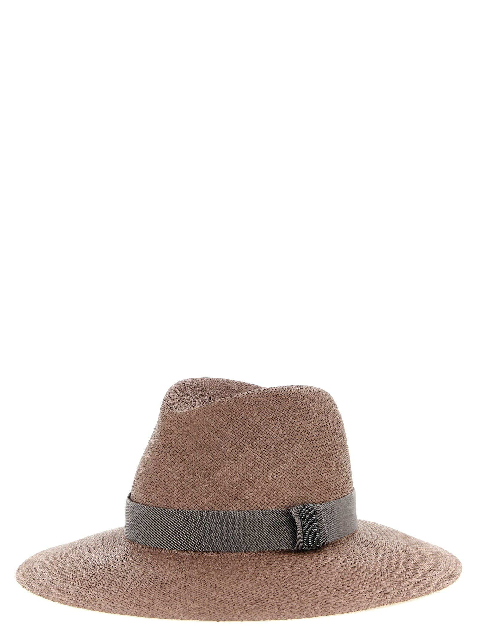 Brunello Cucinelli Brown Hemp Women's Fedora