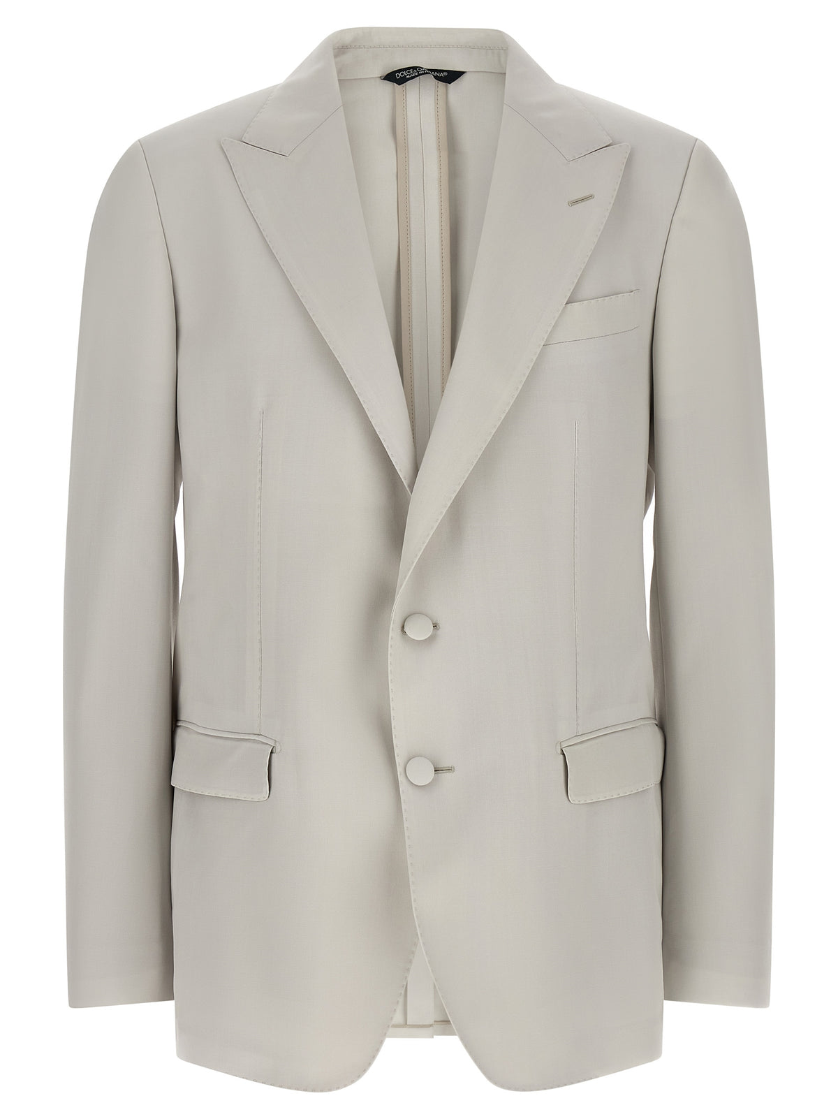 Dolce & Gabbana Gray Virgin Wool Men's Blazer