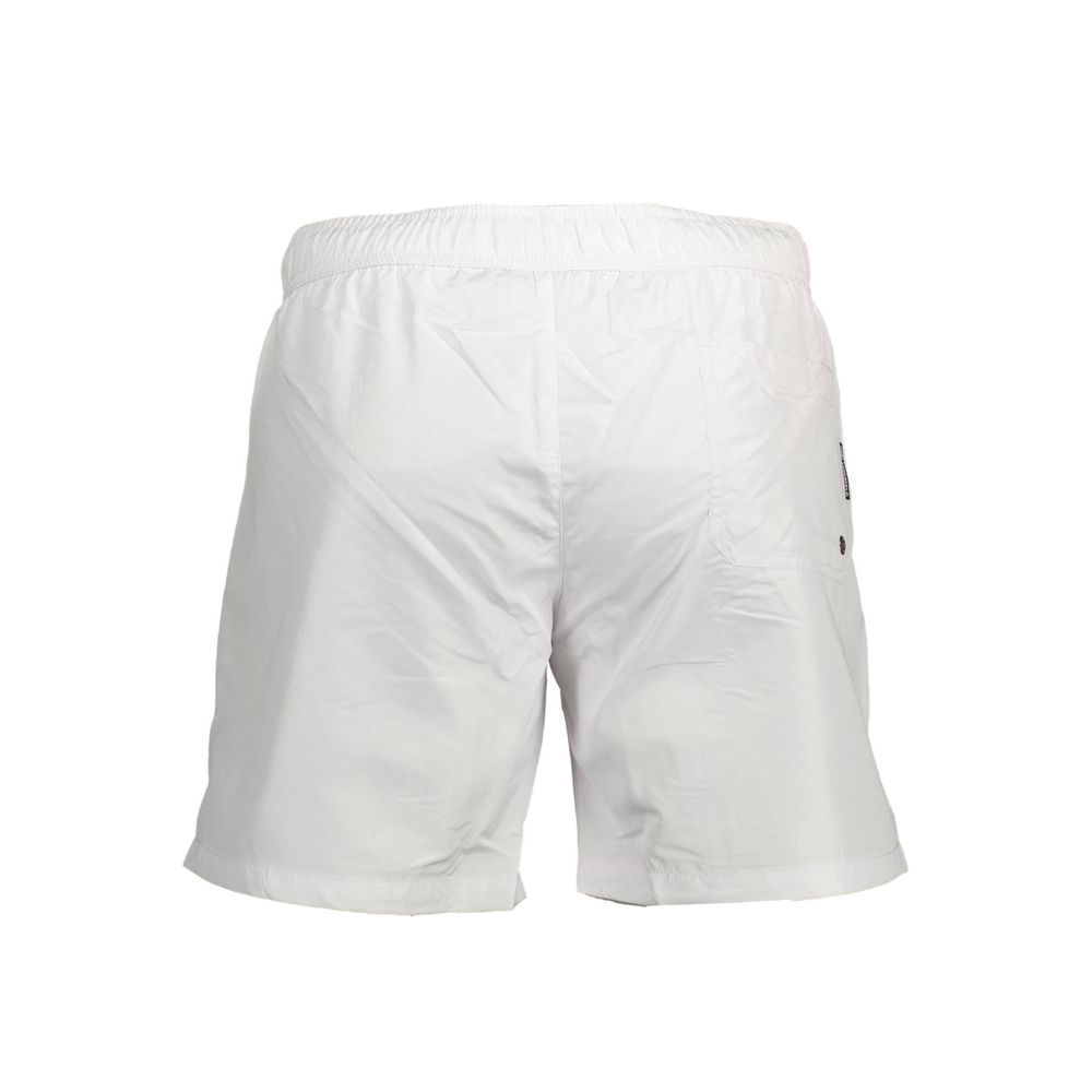 Karl Lagerfeld Bianco Polyester Men's Swim Men's Boxer