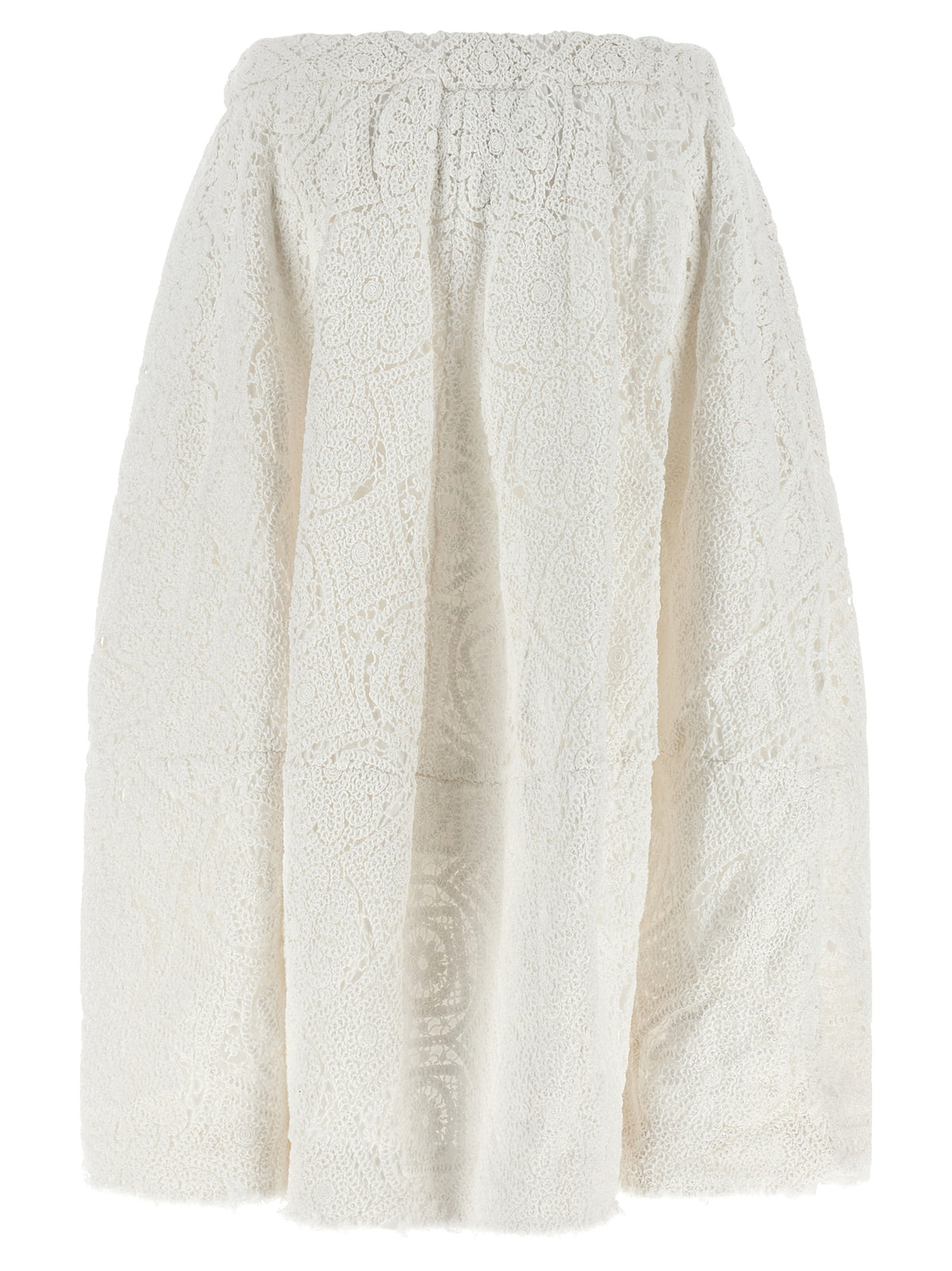 Comme Des Garçons White Cotton Midi Women's Skirt