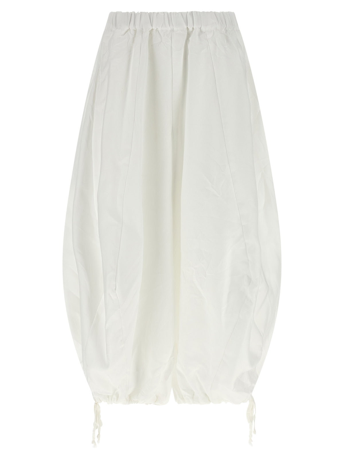 Comme Des Garçons White Polyester Casual Women's Pants