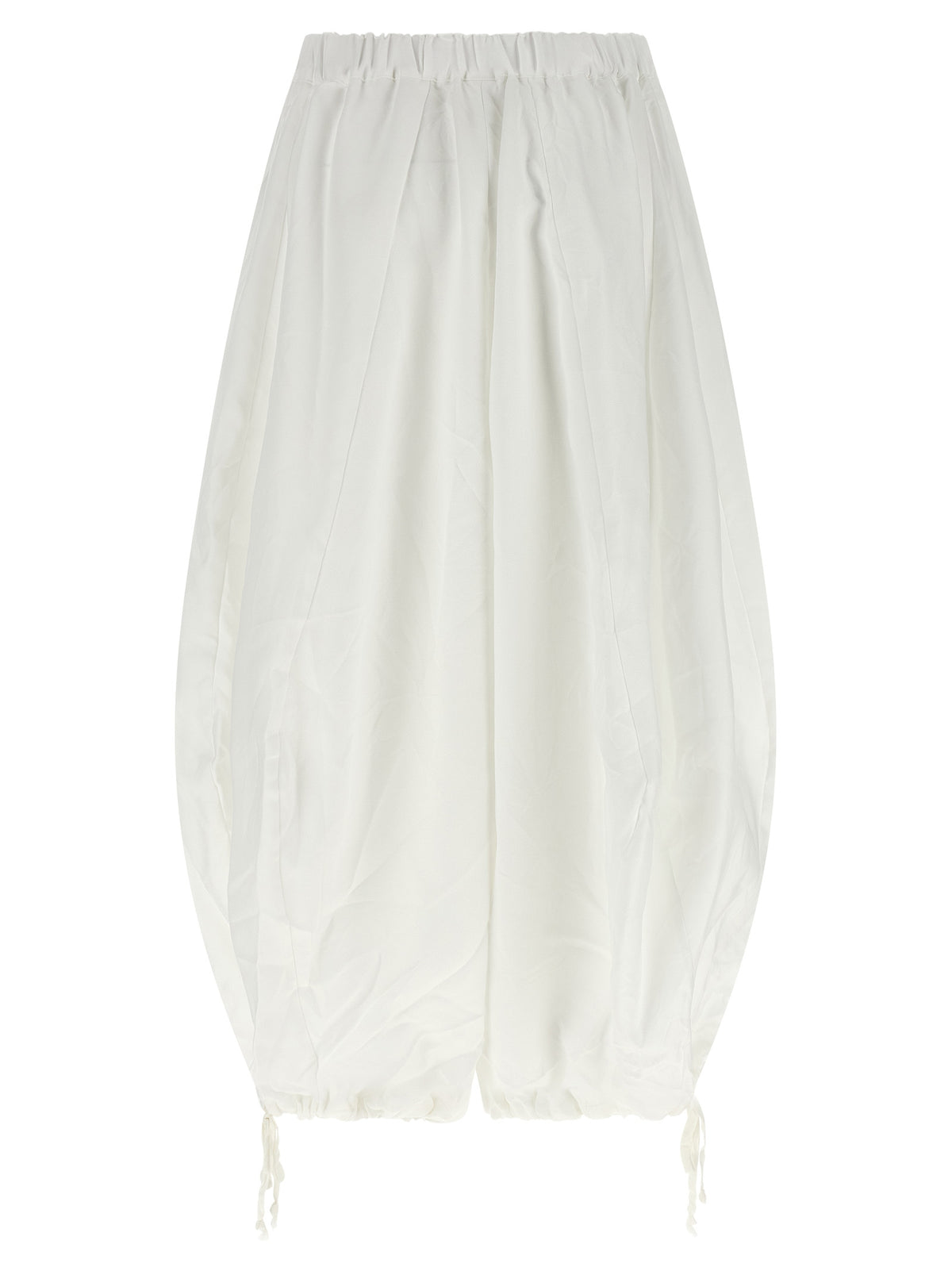 Comme Des Garçons White Polyester Casual Women's Pants