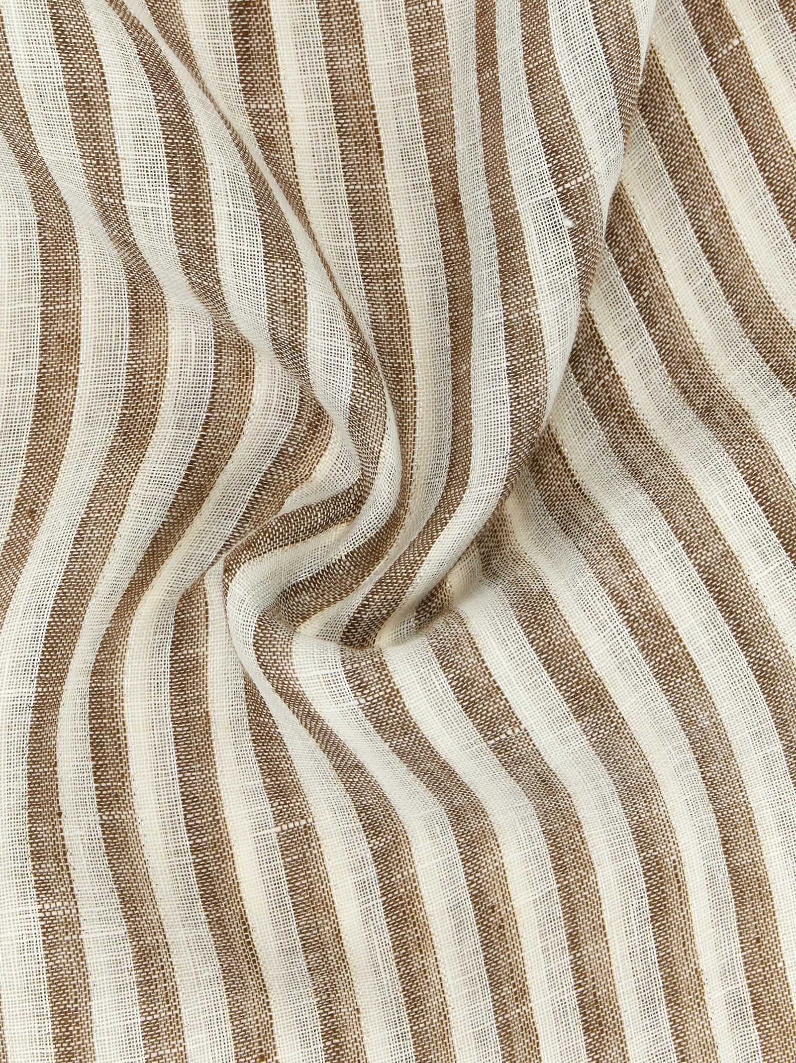 Brunello Cucinelli Brown Linen Women's Scarf