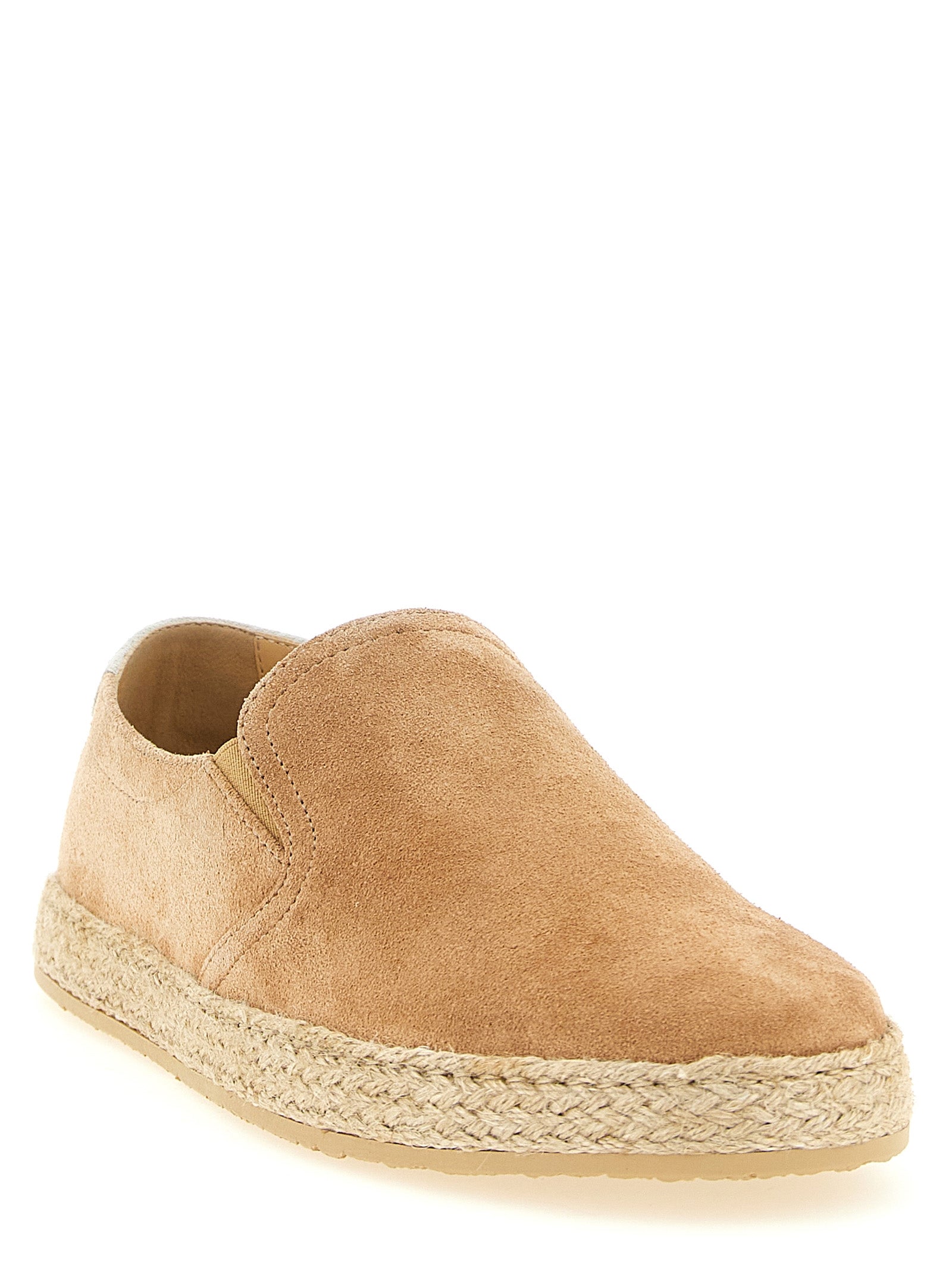 Brunello Cucinelli Beige Calfskin Men's Espadrilles