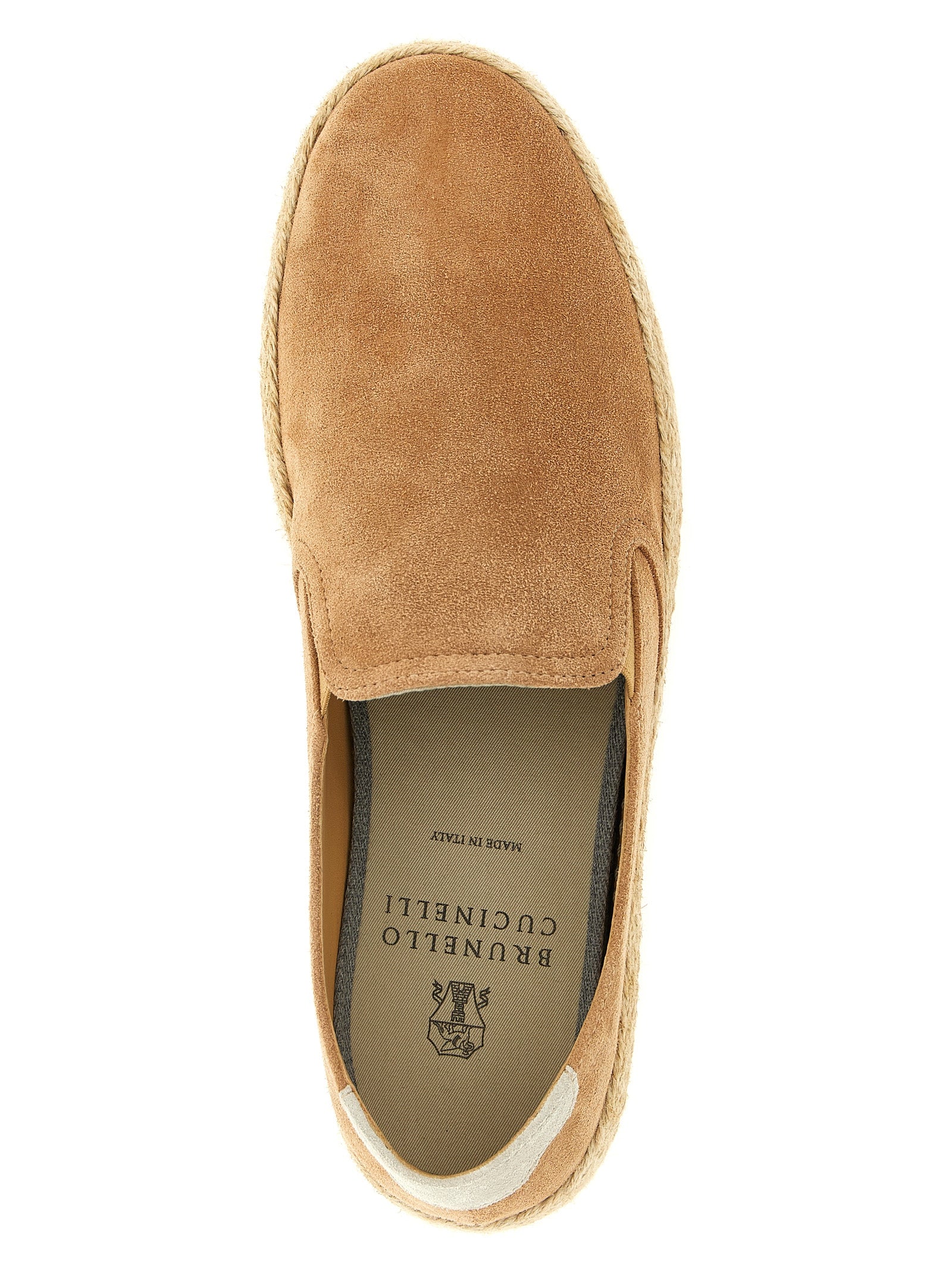 Brunello Cucinelli Beige Calfskin Men's Espadrilles