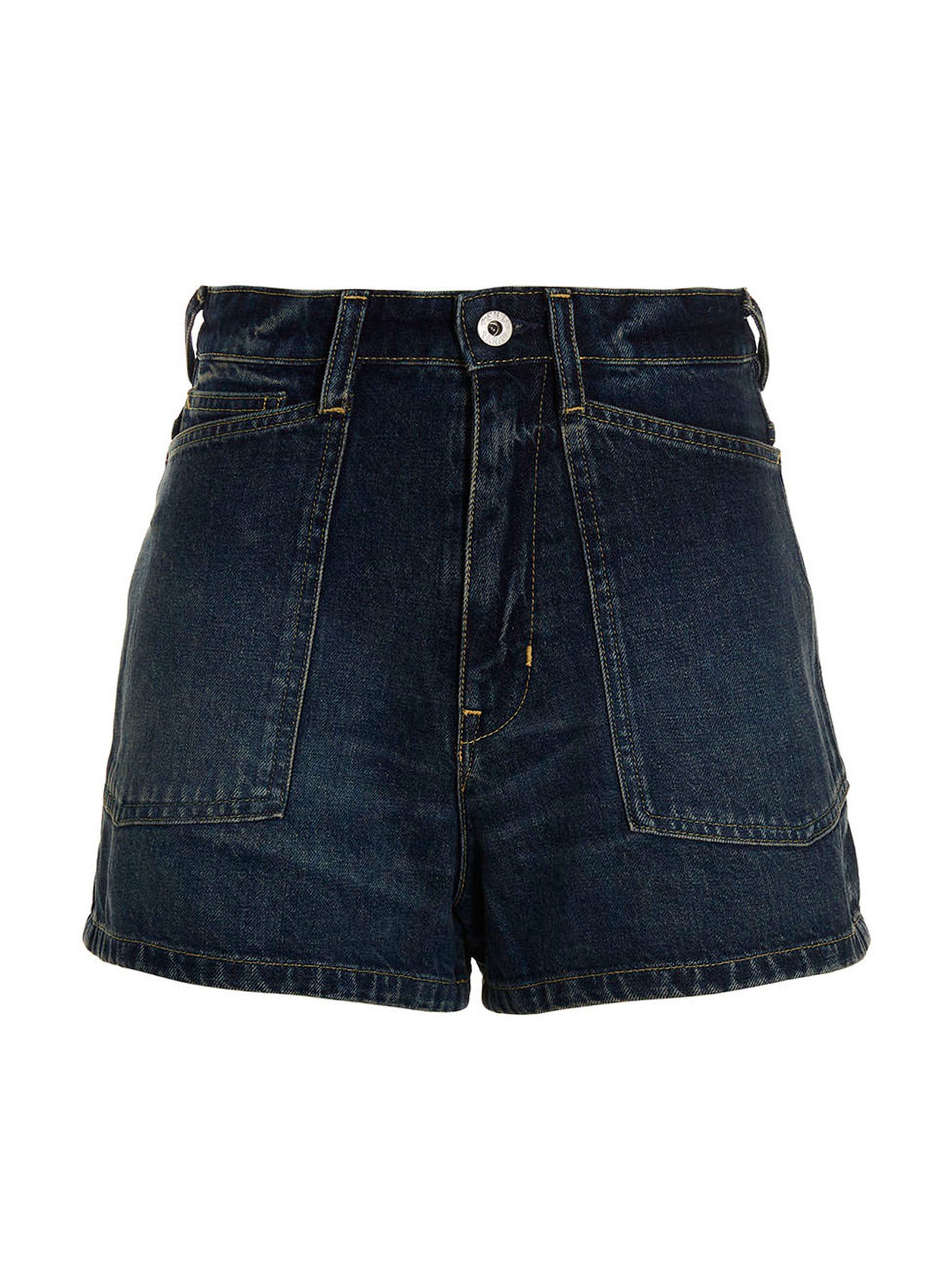 Kenzo Blue Cotton Bermuda Women's Shorts