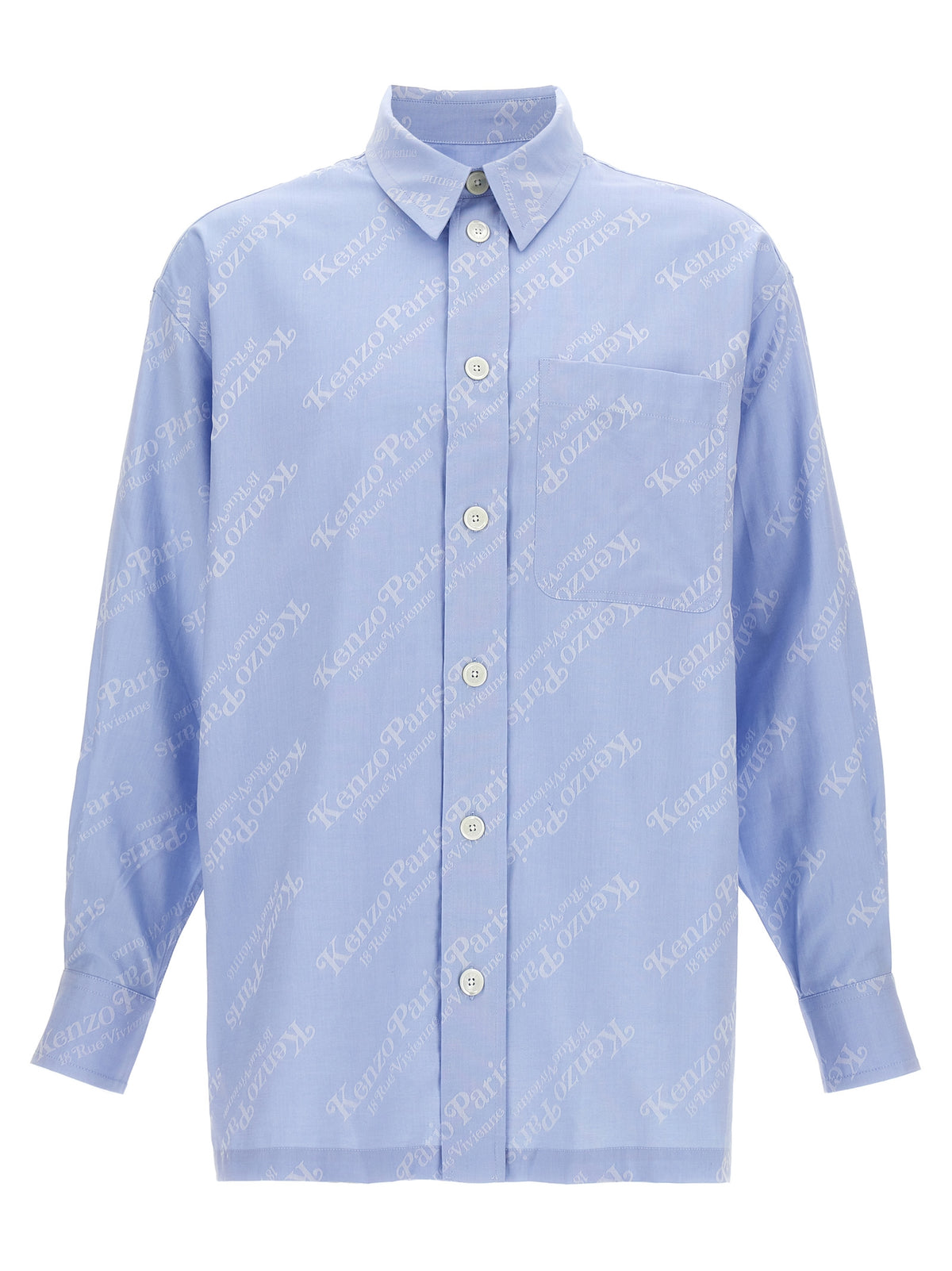 Kenzo Blue Cotton Men's Blouse