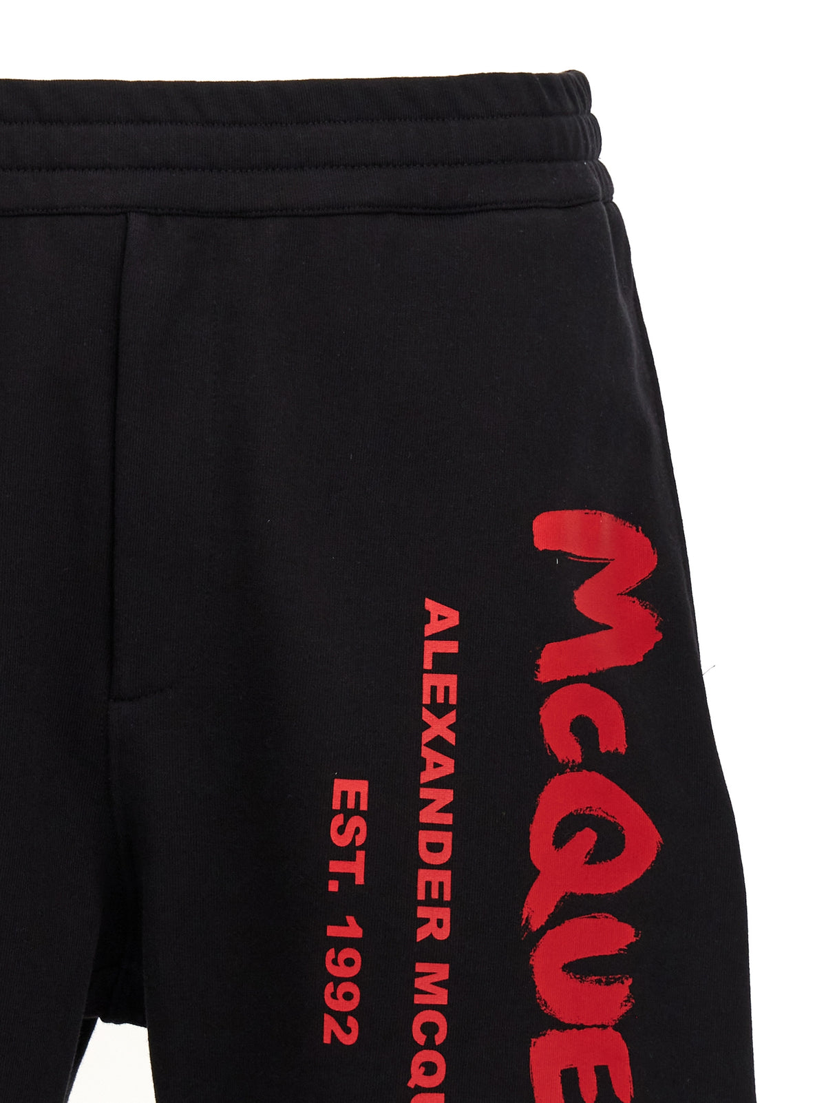 Alexander McQueen Black Cotton Bermuda Men's Shorts