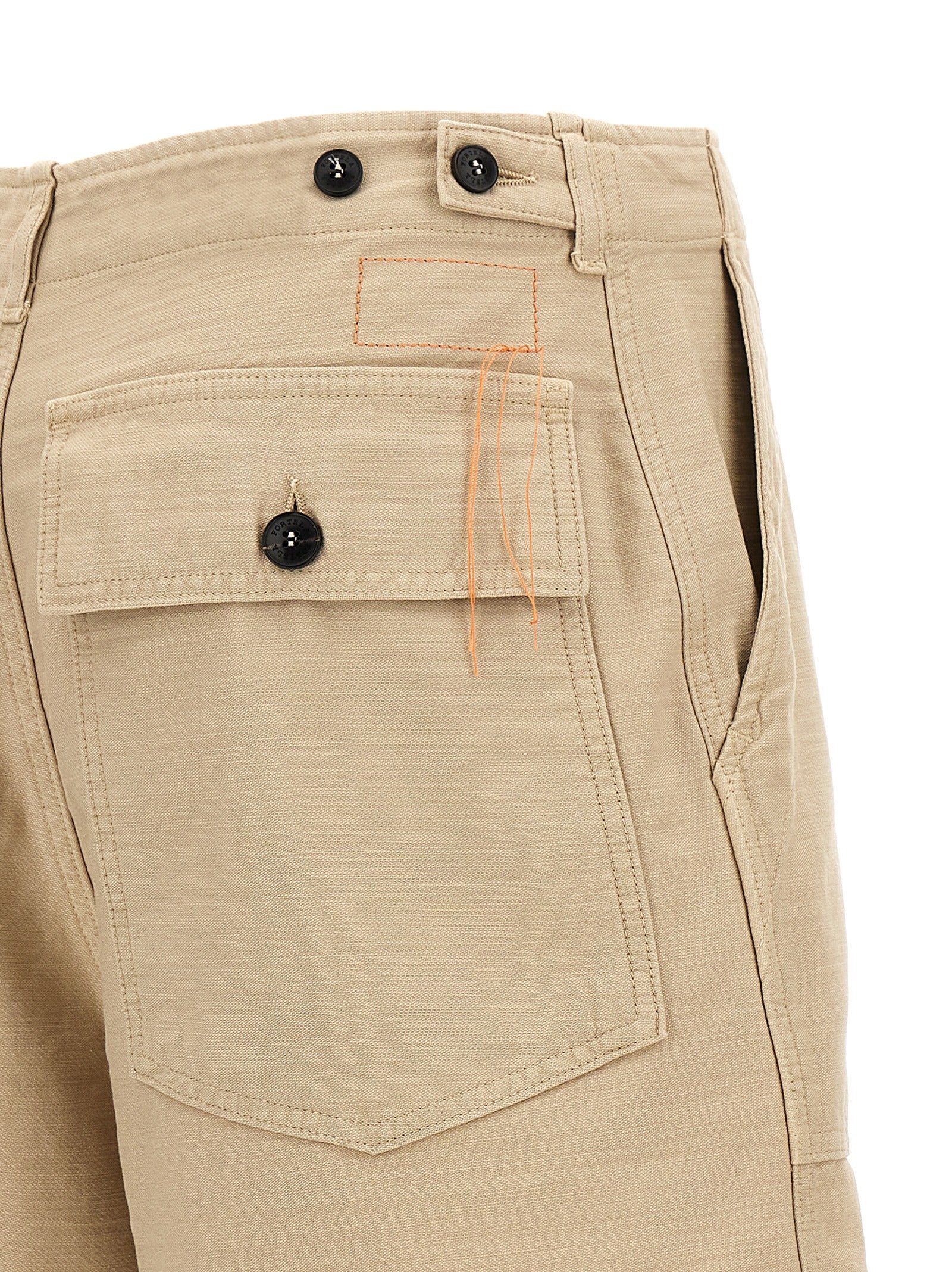 Fortela Beige Cotton Bermuda Women's Shorts