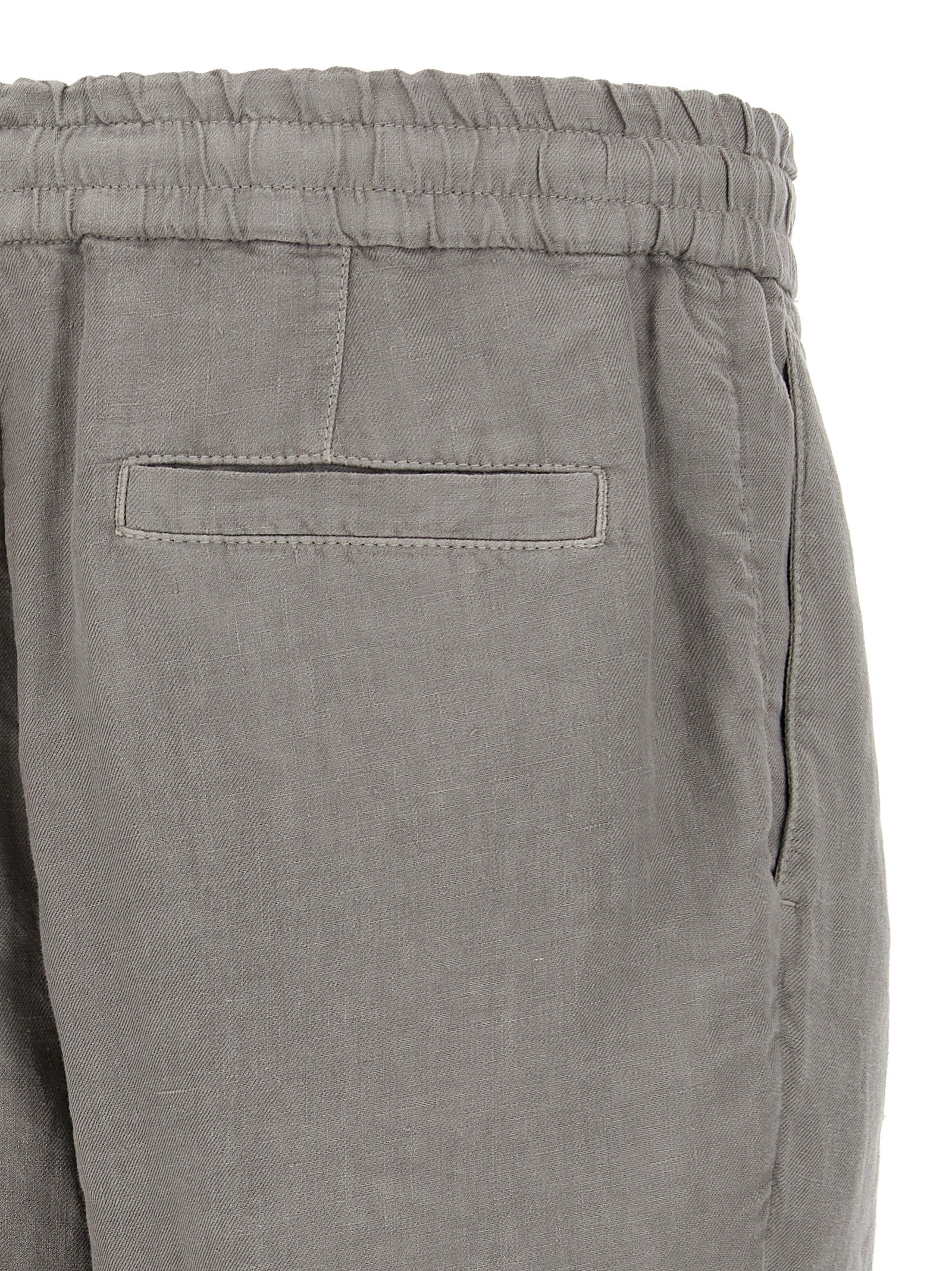 Brunello Cucinelli Gray Linen Bermuda Men's Shorts