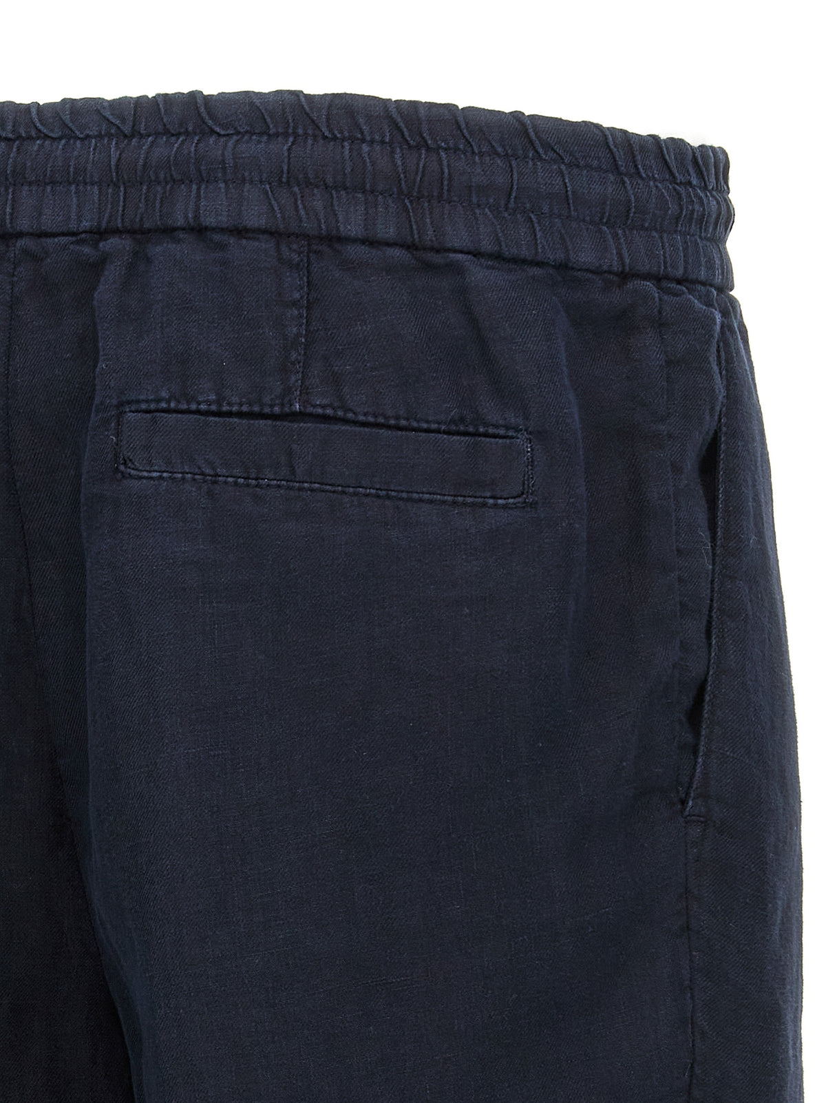 Brunello Cucinelli Blue Linen Bermuda Men's Shorts
