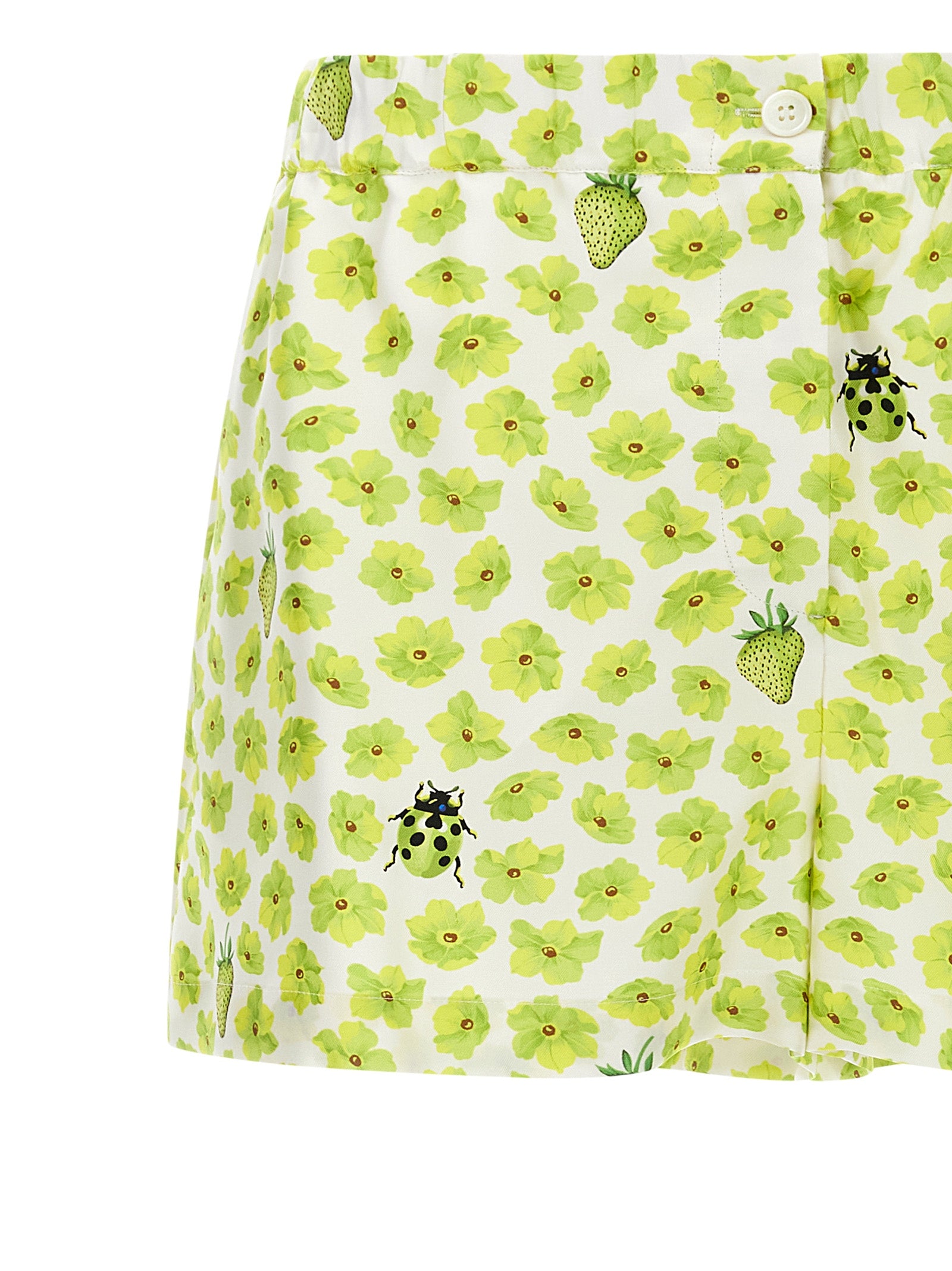 Versace Multicolor Silk Bermuda Women's Shorts