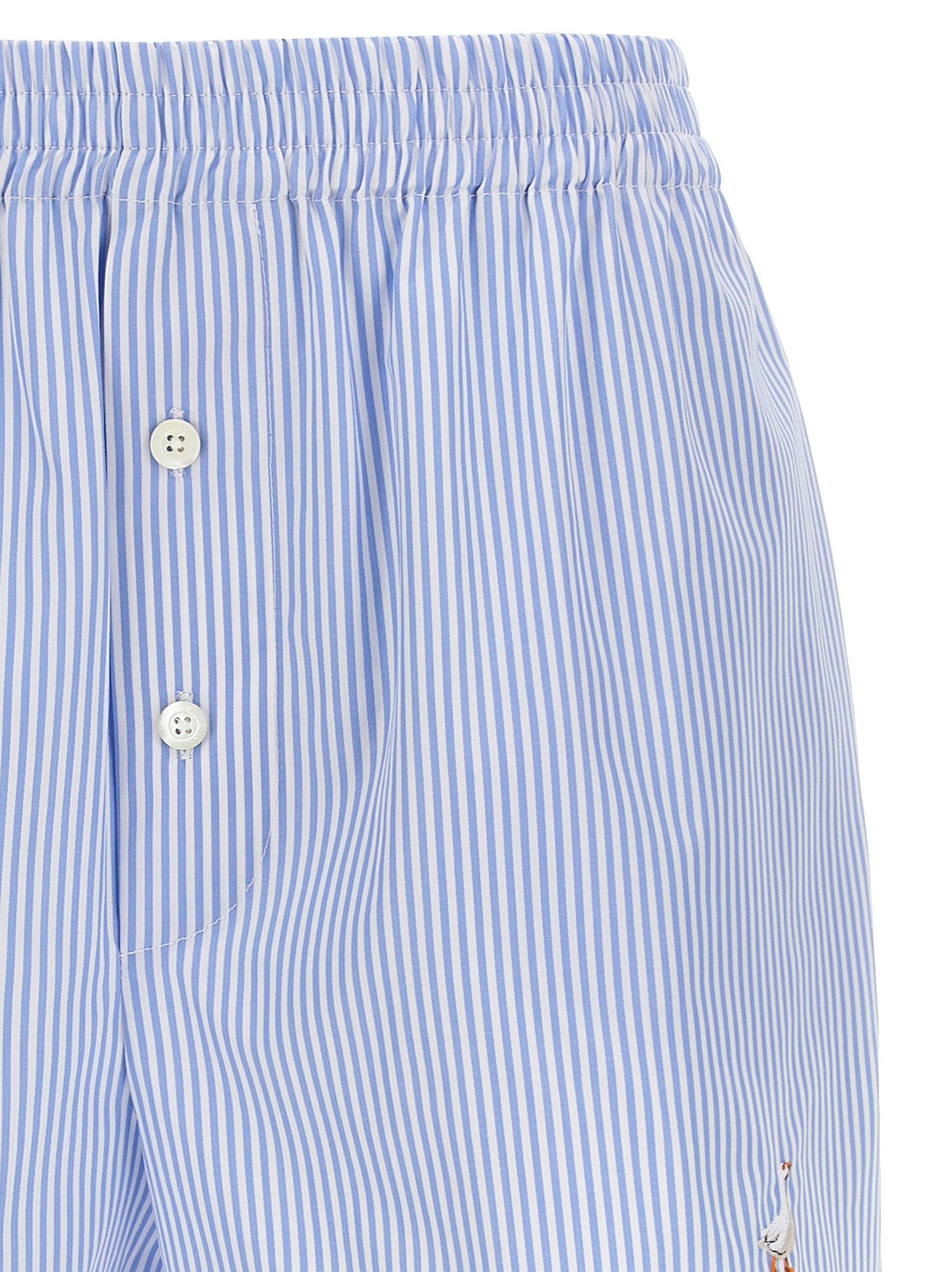Moschino Blue Cotton Bermuda Women's Shorts