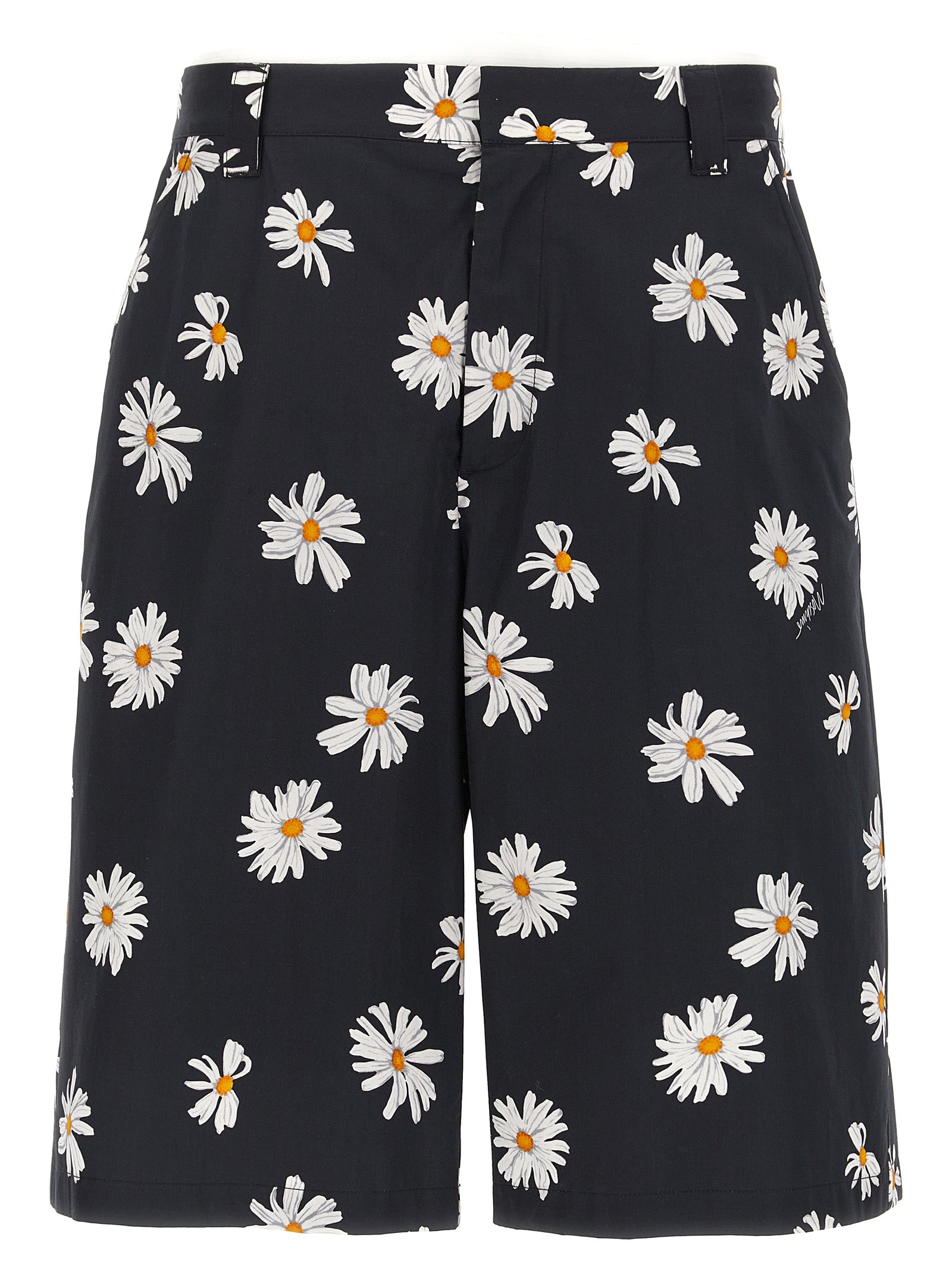 Moschino Black Cotton Bermuda Men's Shorts