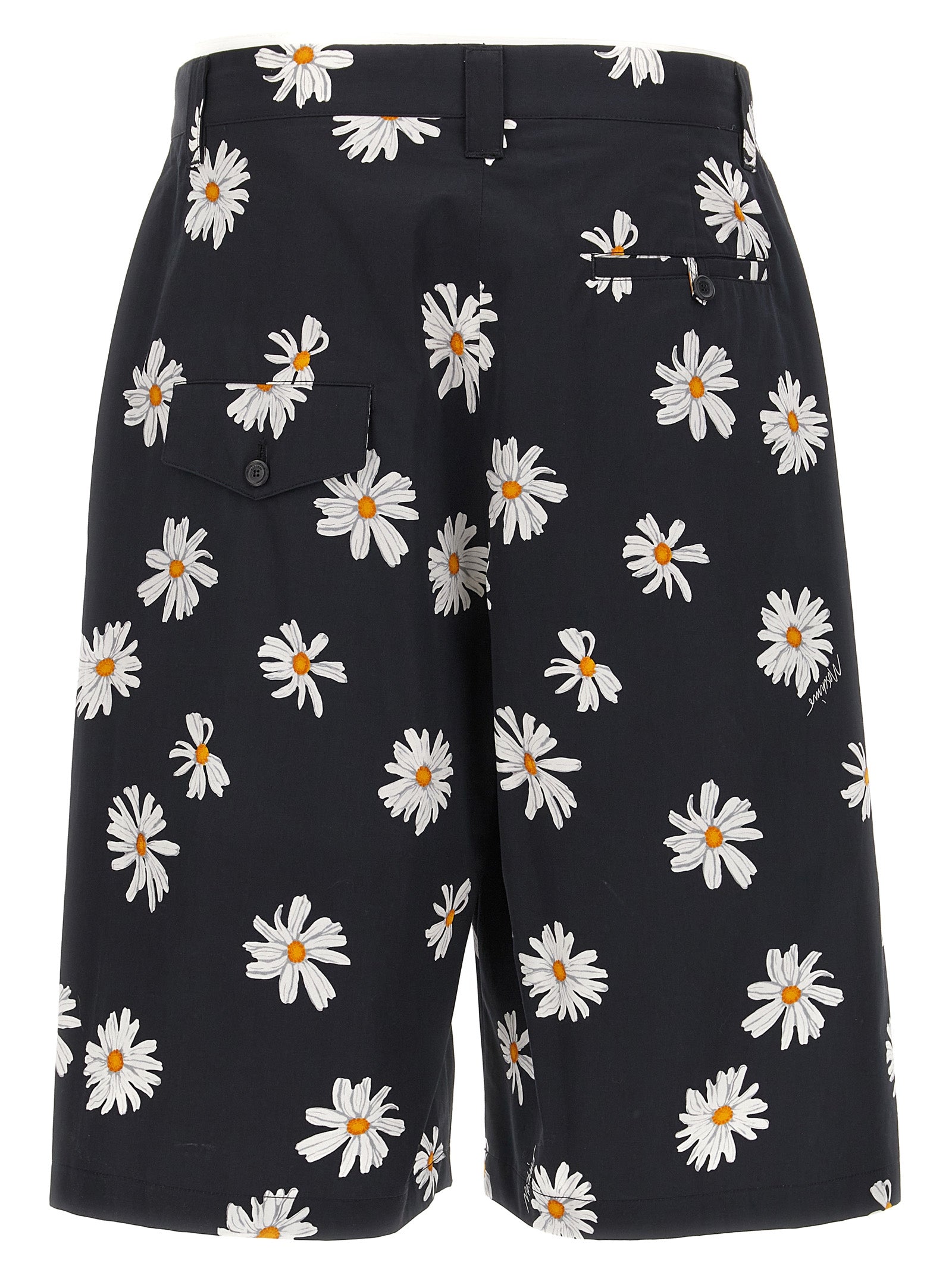 Moschino Black Cotton Bermuda Men's Shorts