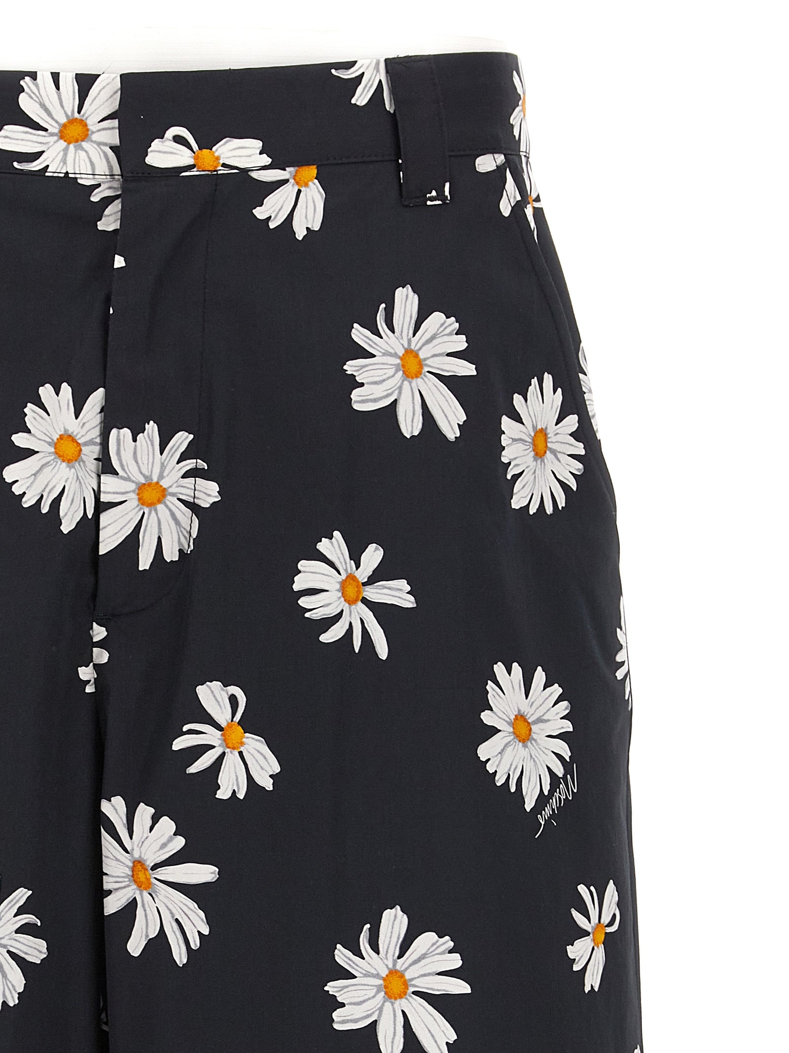 Moschino Black Cotton Bermuda Men's Shorts