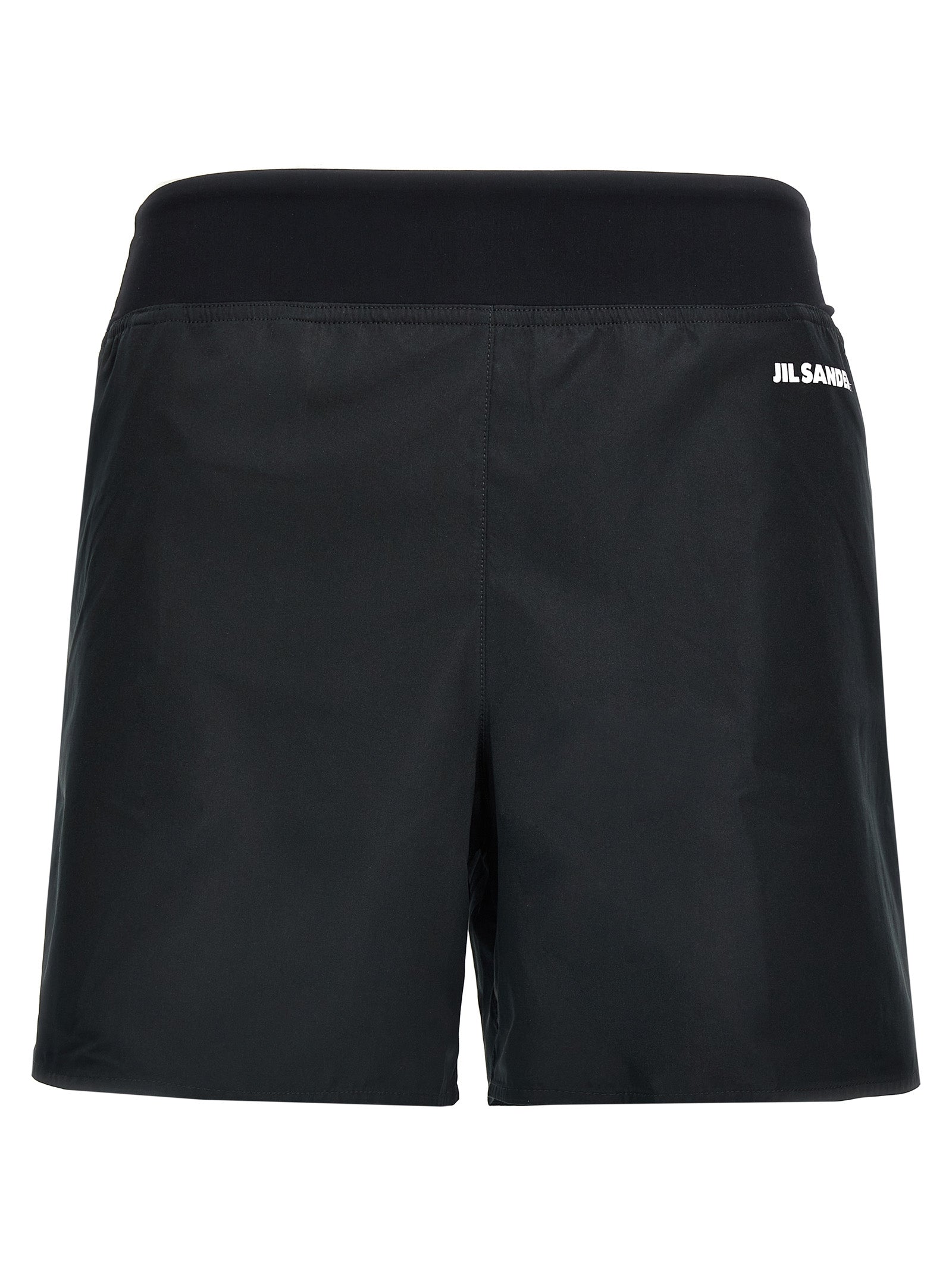 Jil Sander Black Polyester Bermuda Women's Shorts