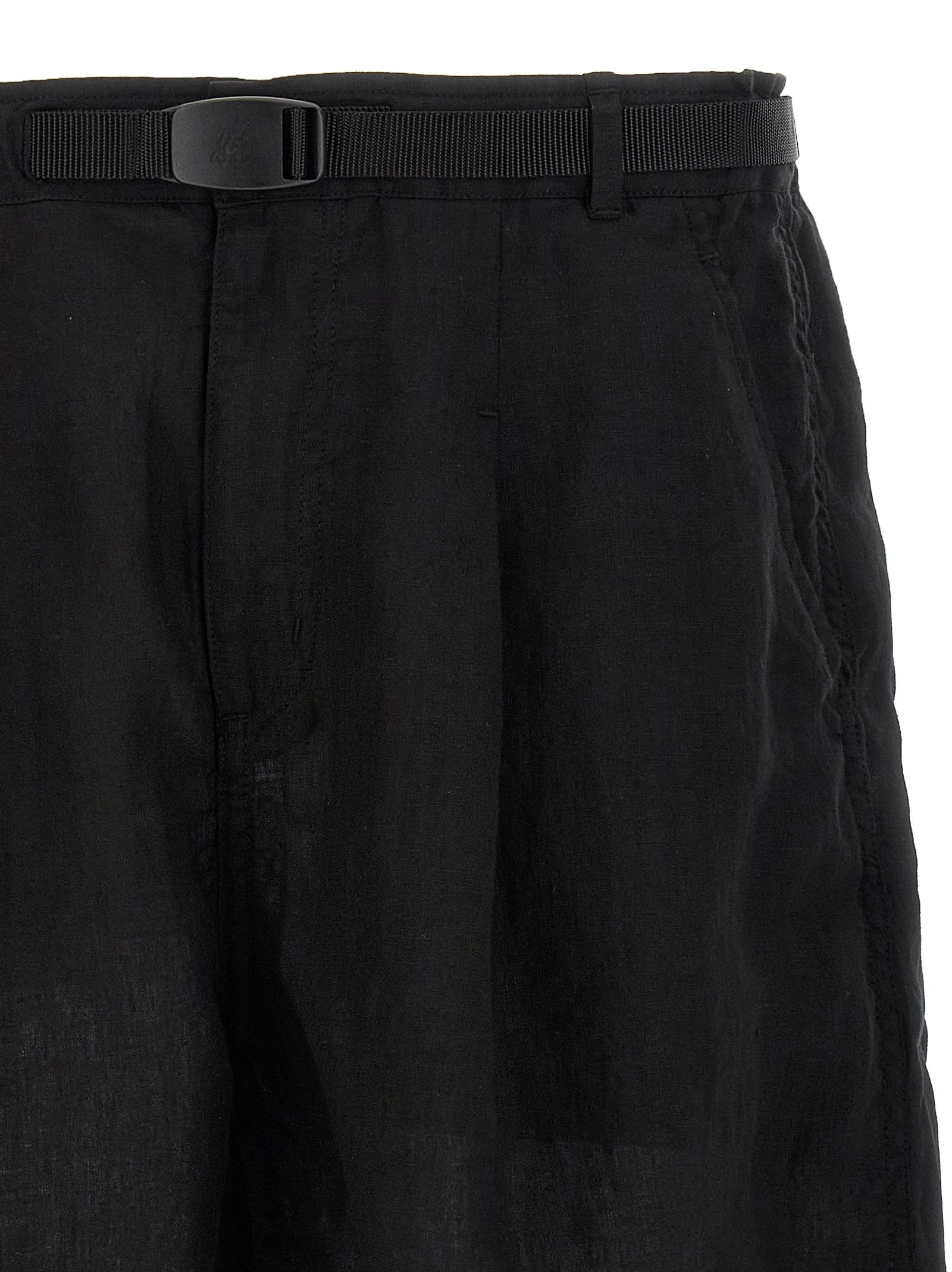 Undercover Black Linen Bermuda Men's Shorts