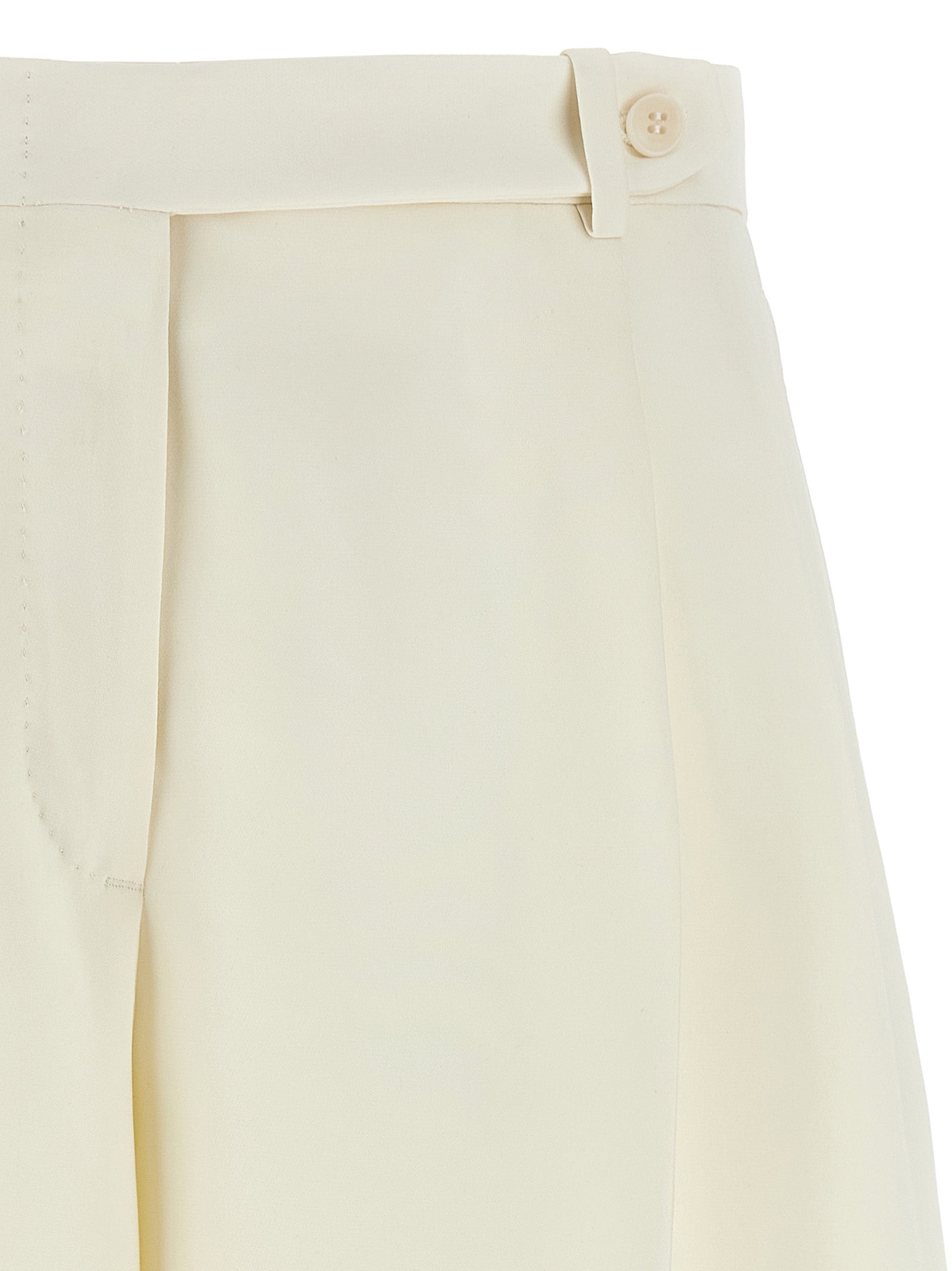 Brioni White Silk Bermuda Women's Shorts