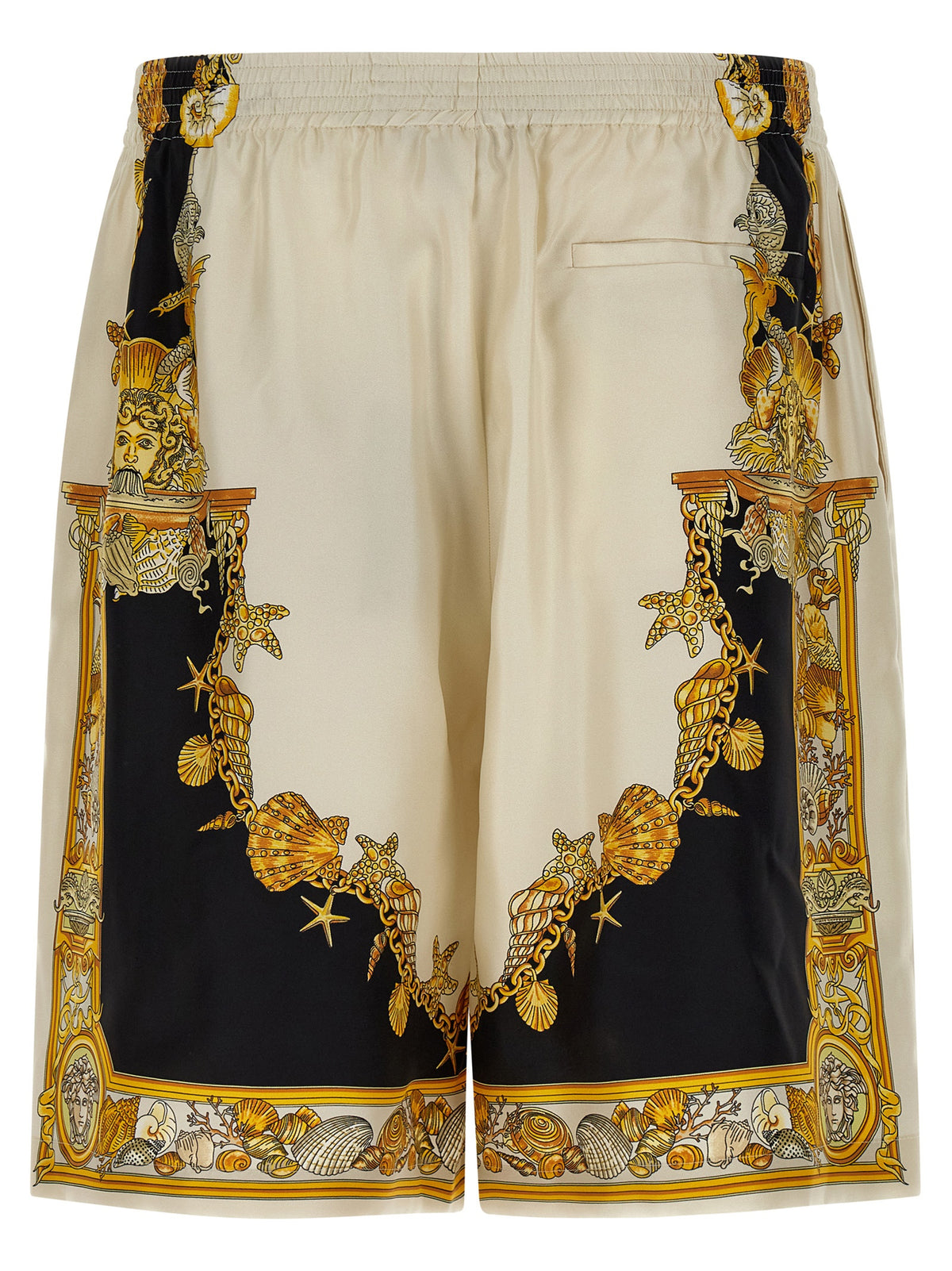 Versace Multicolor Silk Bermuda Men's Shorts
