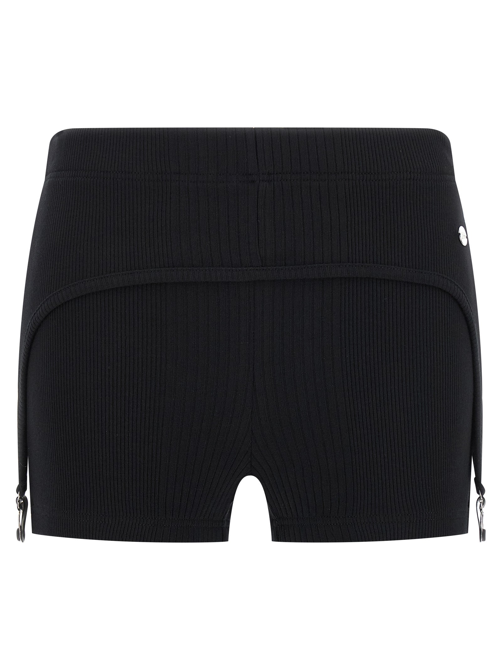 Jean Paul Gaultier Black Cotton Bermuda Women's Shorts