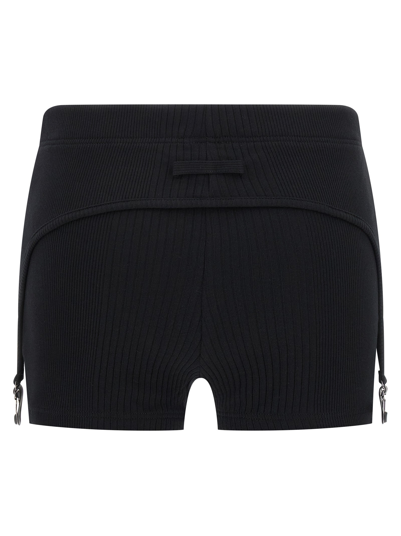 Jean Paul Gaultier Black Cotton Bermuda Women's Shorts