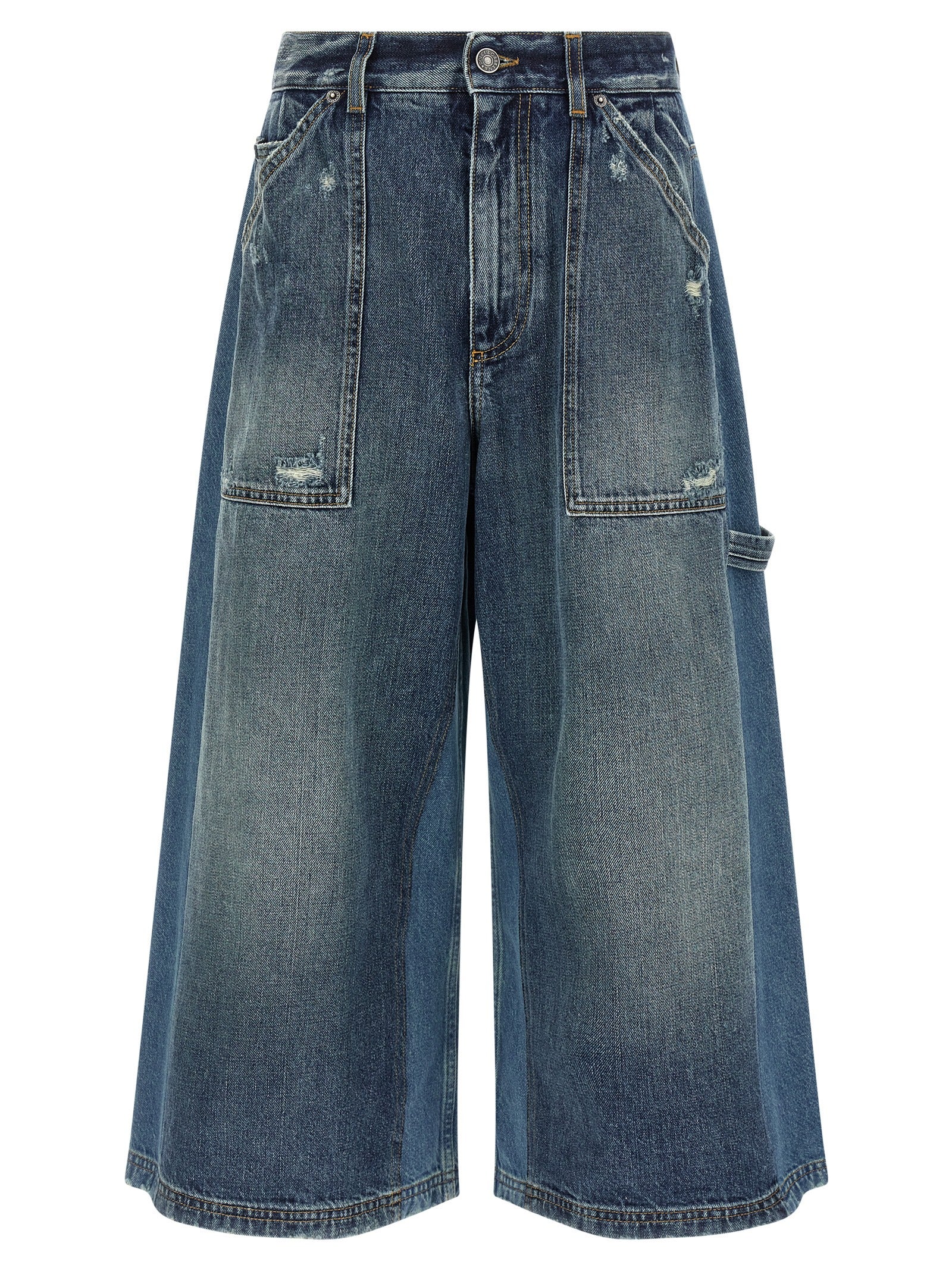 Dolce & Gabbana Blue Cotton Bermuda Women's Shorts