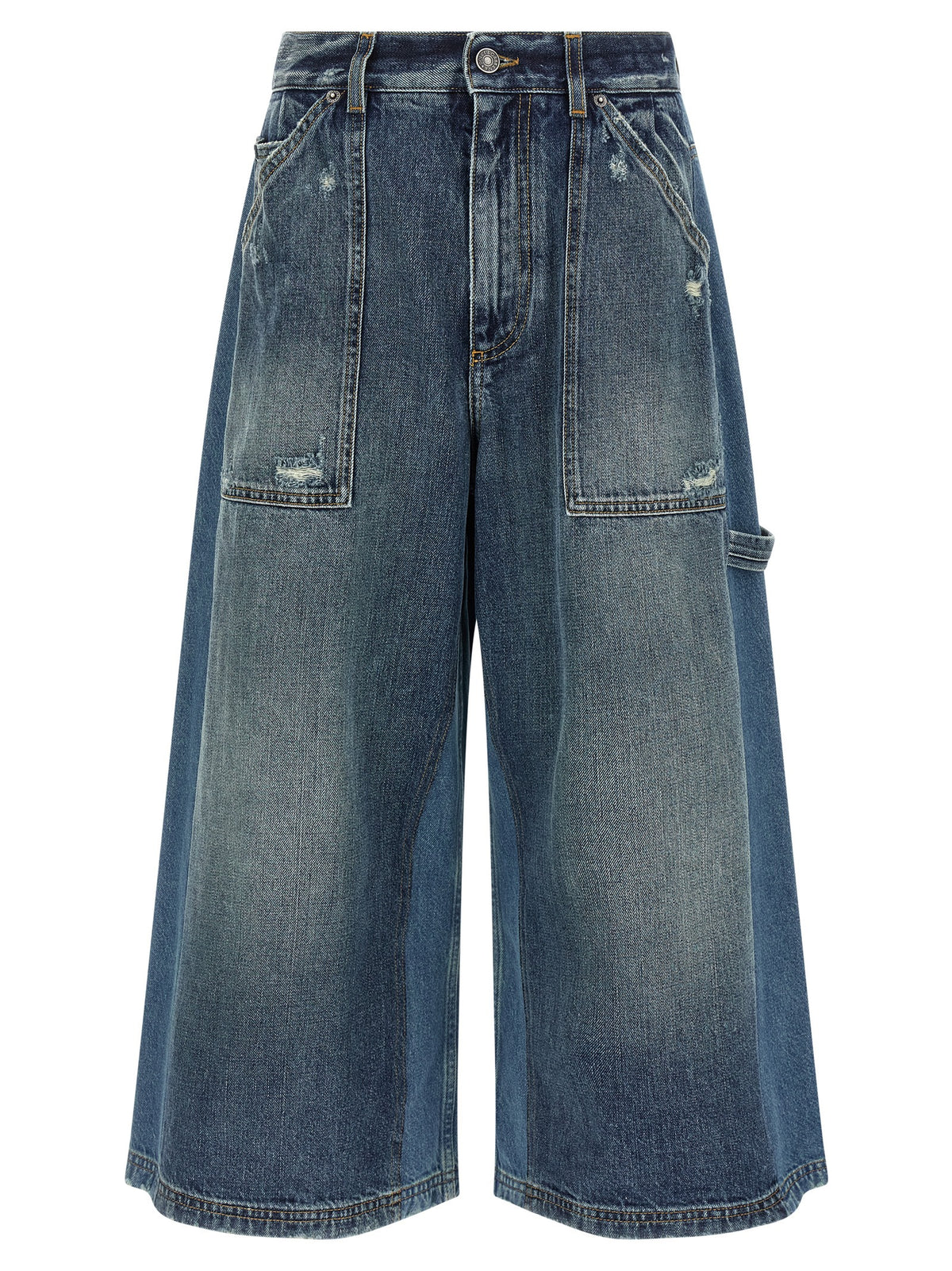 Dolce & Gabbana Blue Cotton Bermuda Women's Shorts
