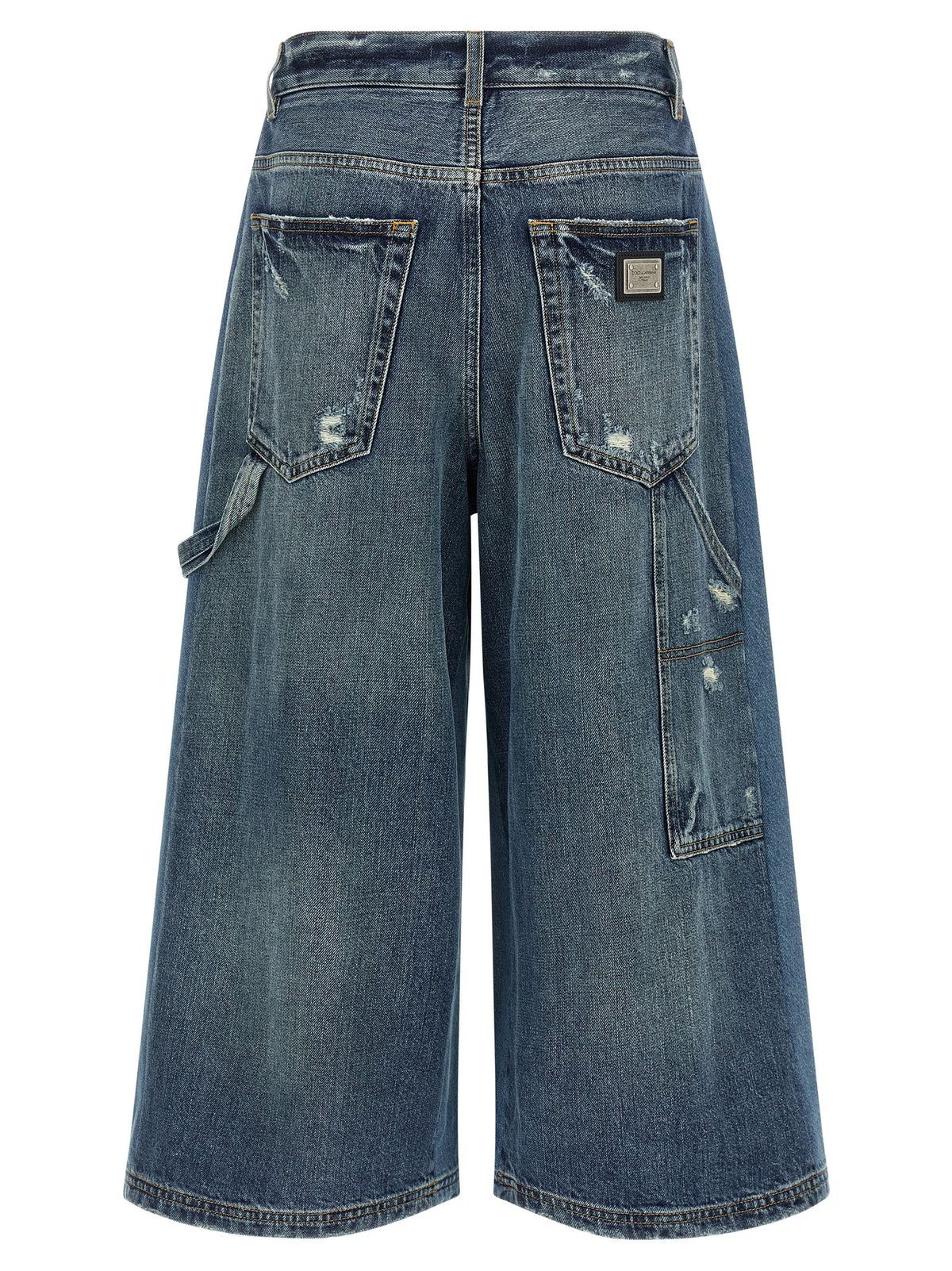 Dolce & Gabbana Blue Cotton Bermuda Women's Shorts
