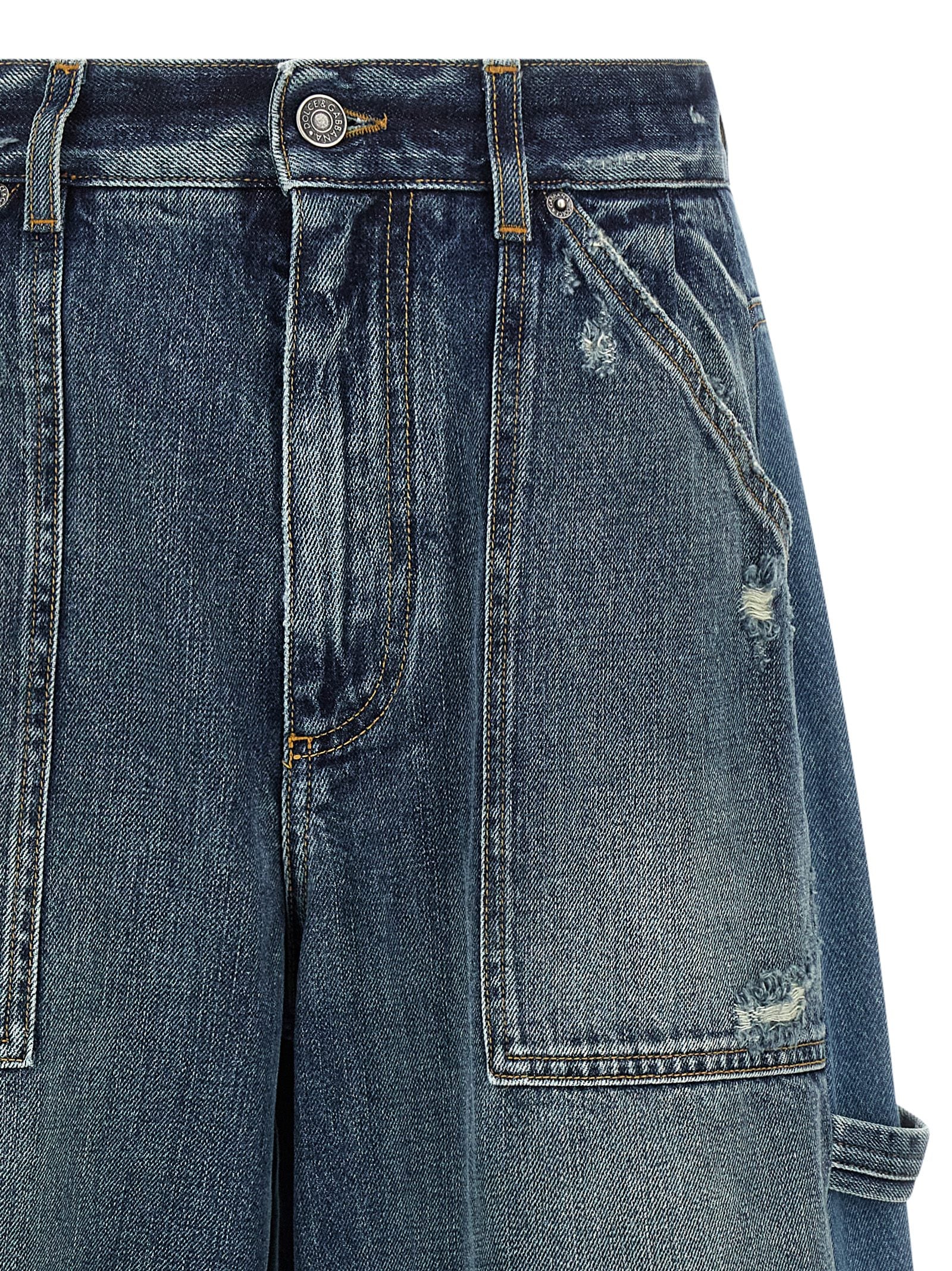 Dolce & Gabbana Blue Cotton Bermuda Women's Shorts