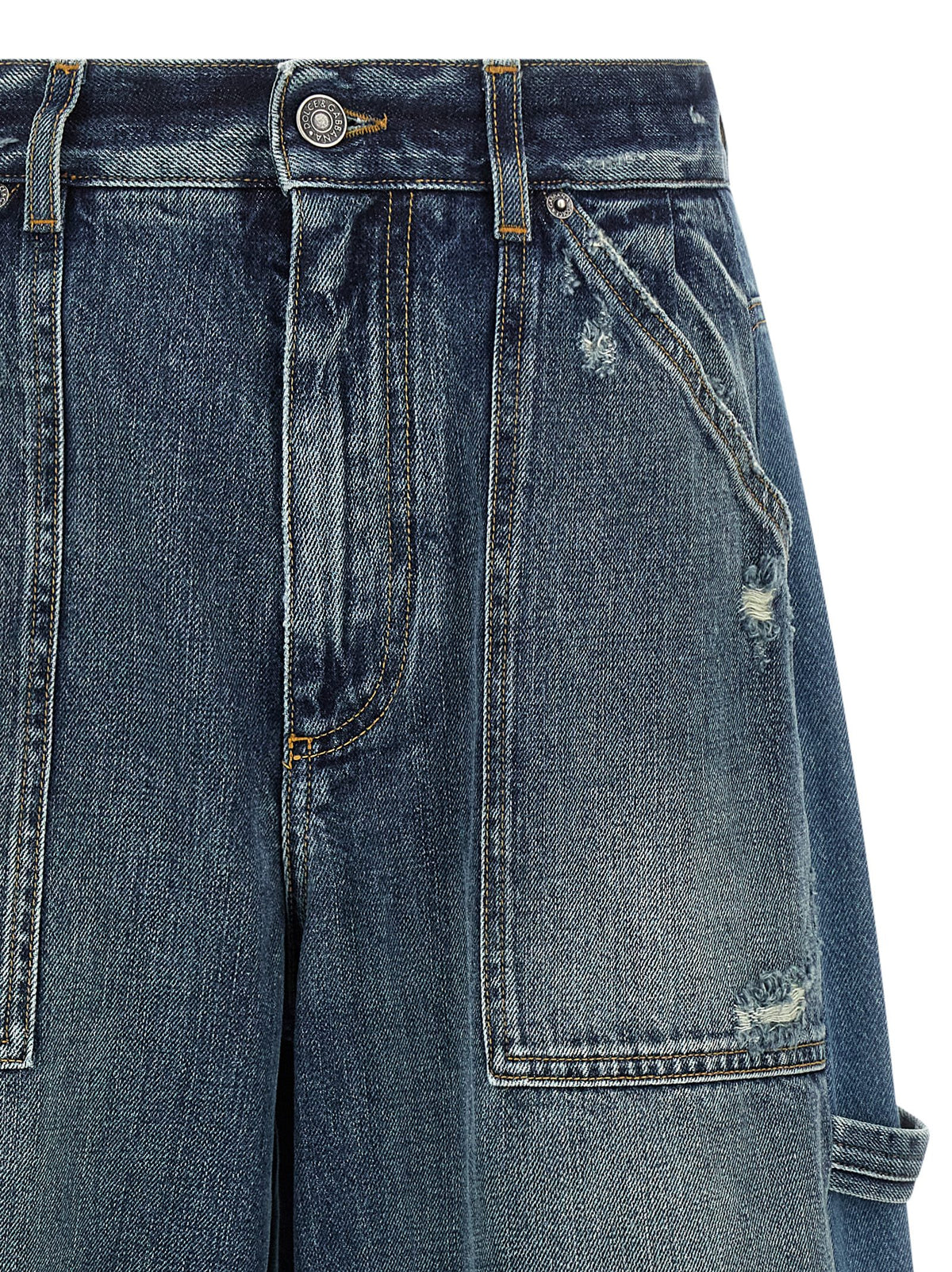 Dolce & Gabbana Blue Cotton Bermuda Women's Shorts